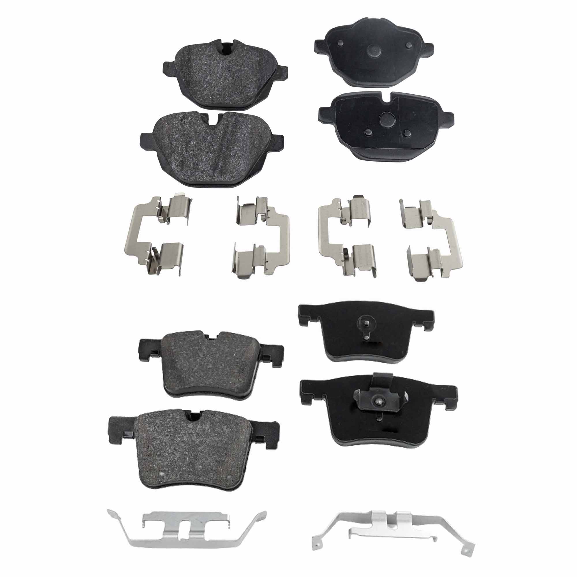 AM X3-11-17 X4-15-18 FRONT AND REAR BRAKE PAD SET 4 Wheel Set SKU SET JSSCP1561-4 A OEM 34106799801-34106856191-341068