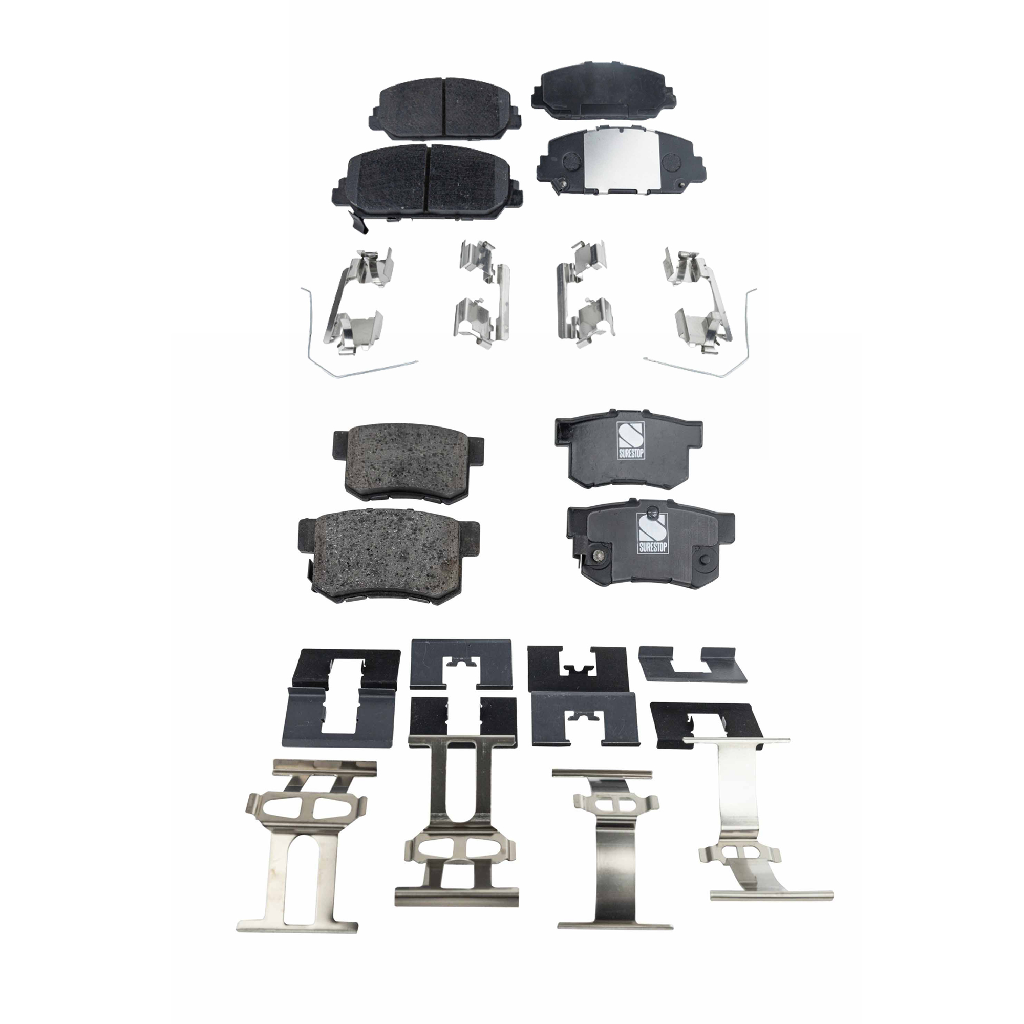 AM ILX 16-22 FRONT AND REAR BRAKE PAD SET 4 Wheel Set SKU SET JSSCP1697-4 A OEM 43022S2A000-43022S5A500-4302