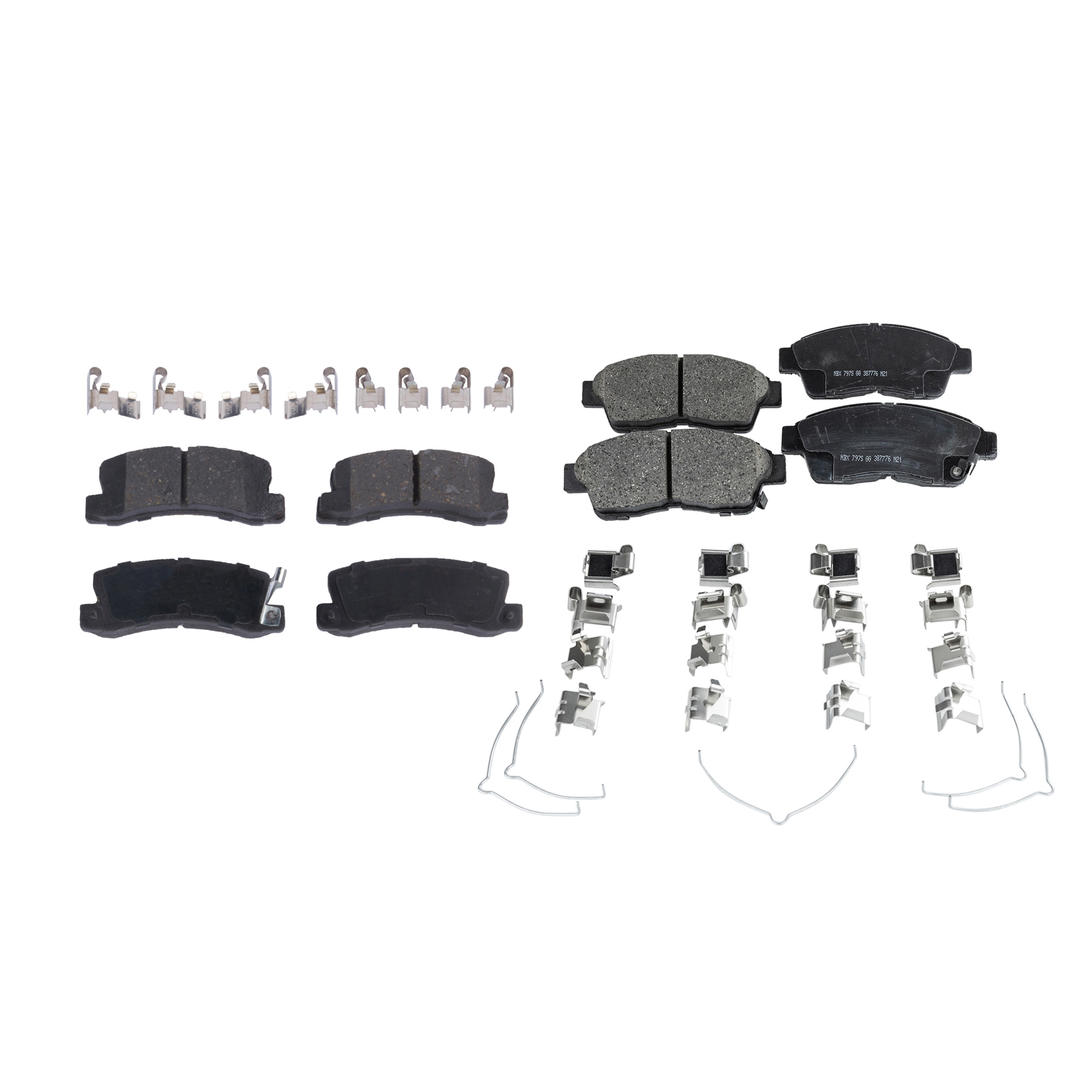 AM CAMRY 91-99 FRONT AND REAR BRAKE PAD SET 4 Wheel Set SKU SET JSSCP562-4 C OEM 0446512110-0446520140-04465330