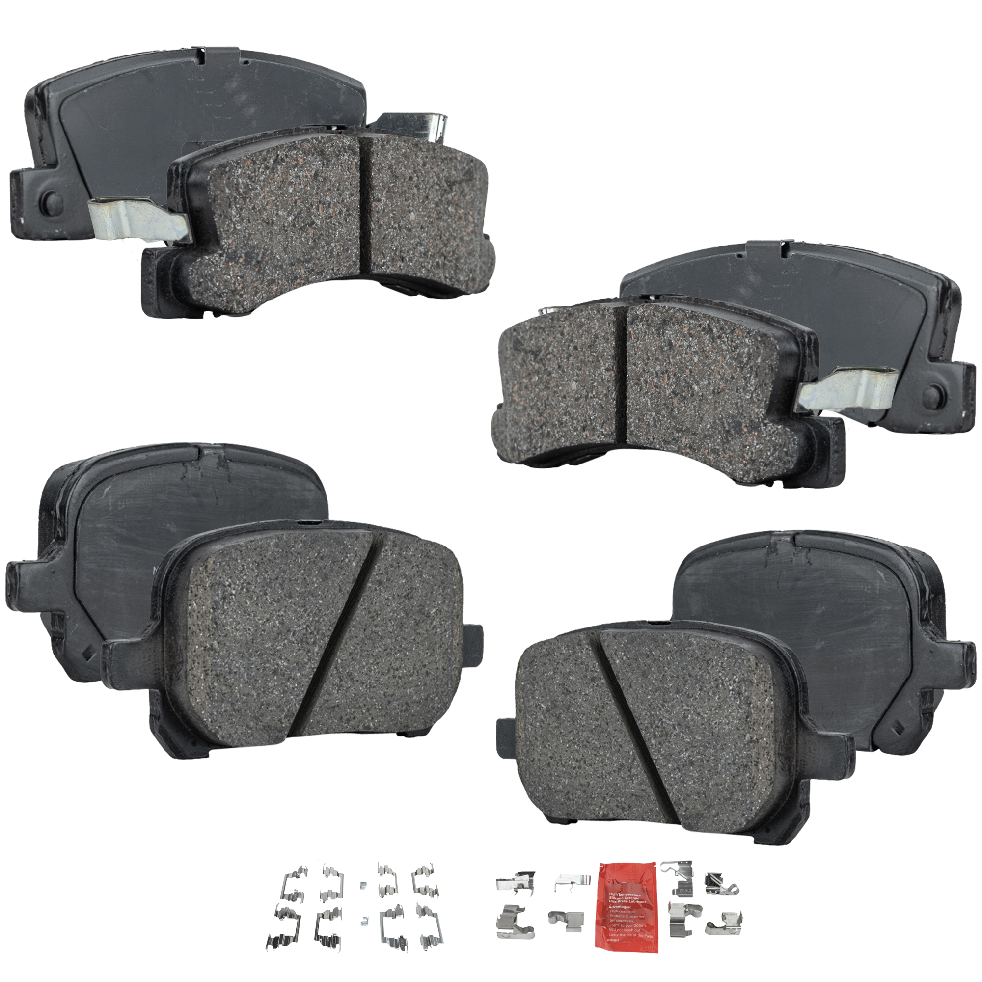 AM CAMRY ES300-97-99 RX300-99-01 FRONT AND REAR BRAKE PAD SET 4 Wheel Set SKU SET JSSCP707-4 A OEM 0446528460-0446533120-04465331