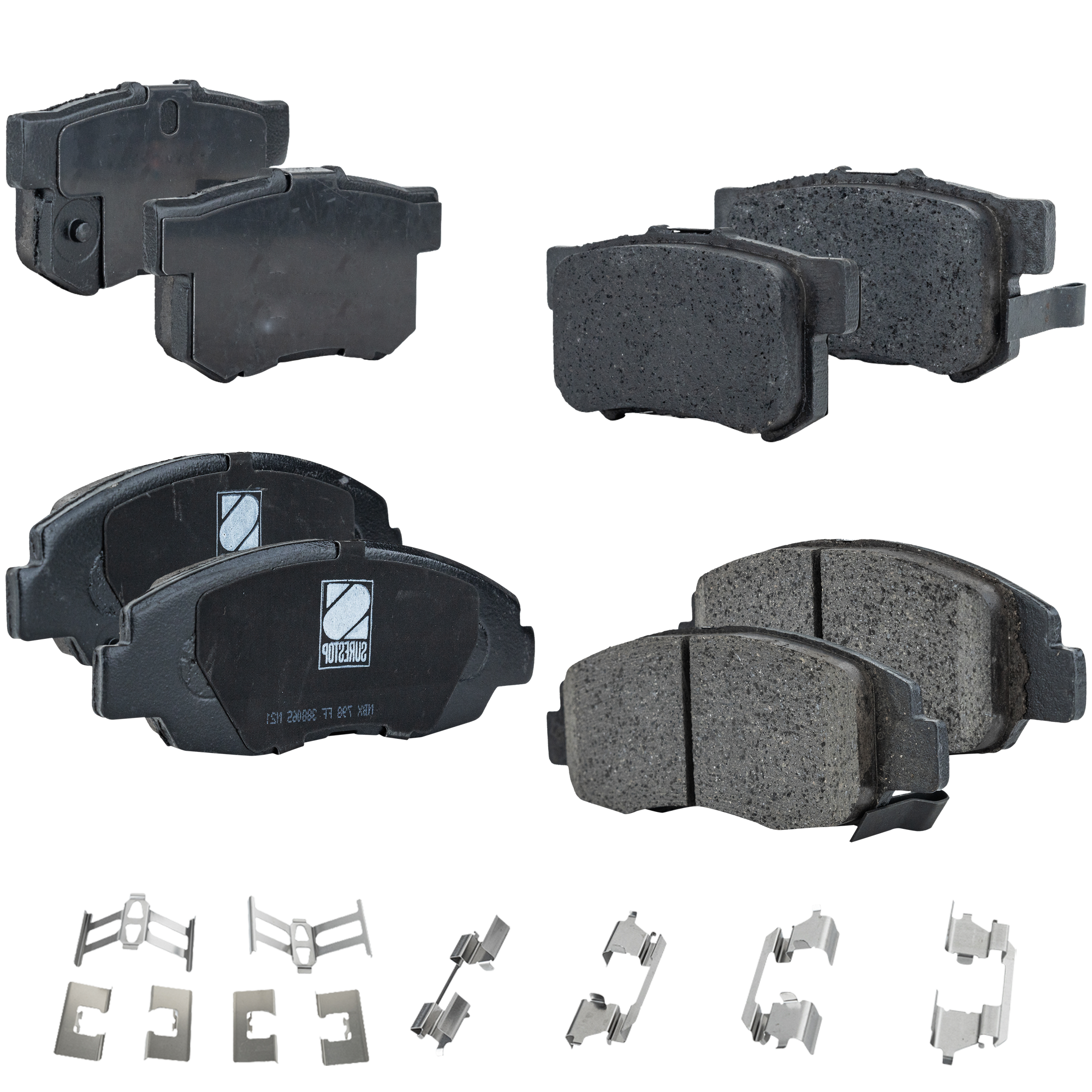 AM CIVIC 02-03 FRONT AND REAR BRAKE PAD SET 4 Wheel Set SKU SET JSSCP764A 4 C OEM 43022S00000-43022S6D000-43022S