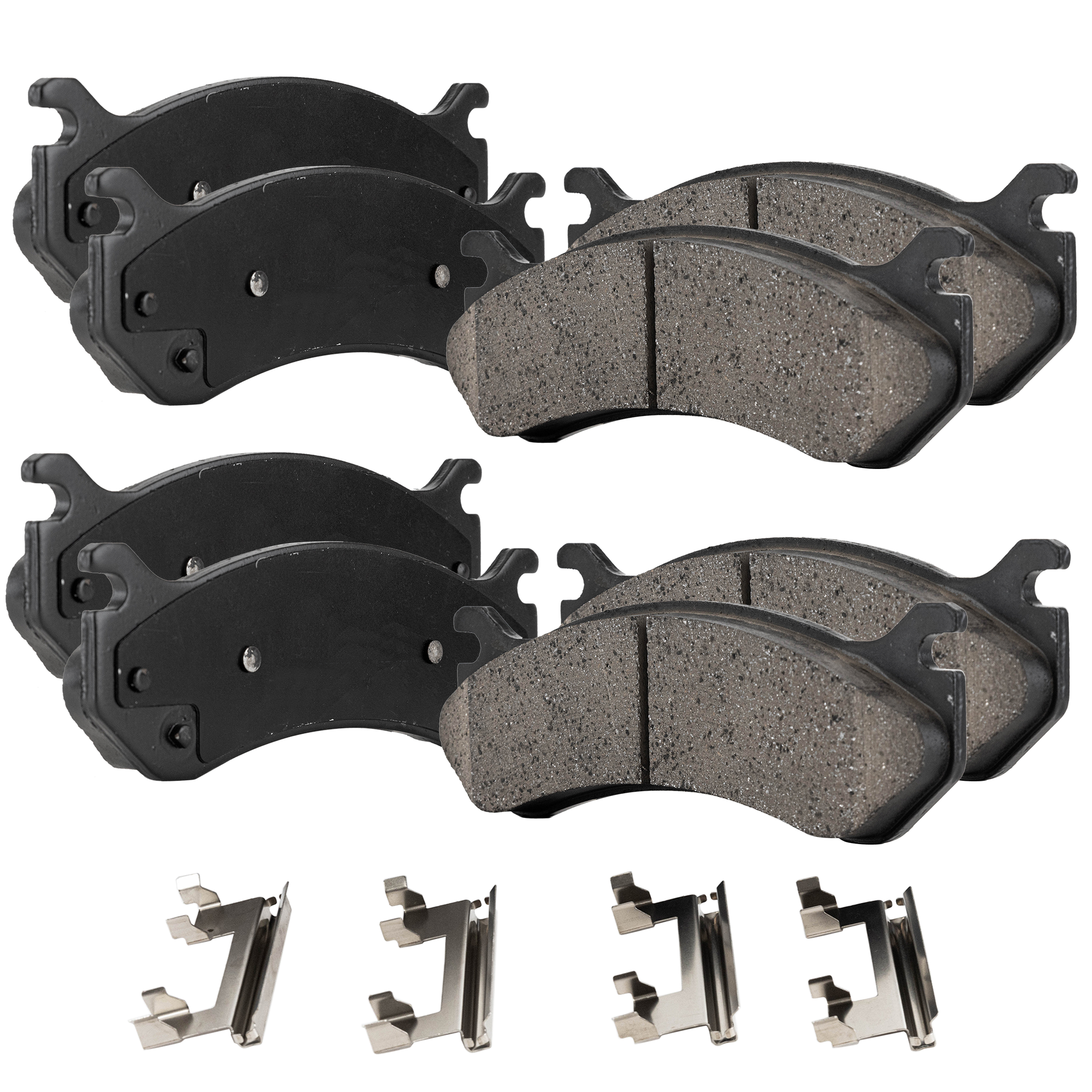 AM SIERRA 1500-02-04 SILVERADO 1500-02-02 FRONT AND REAR BRAKE PAD SET 4 Wheel Set SKU SET JSSCP785-4 A OEM 15886462-18026217-18041762-180