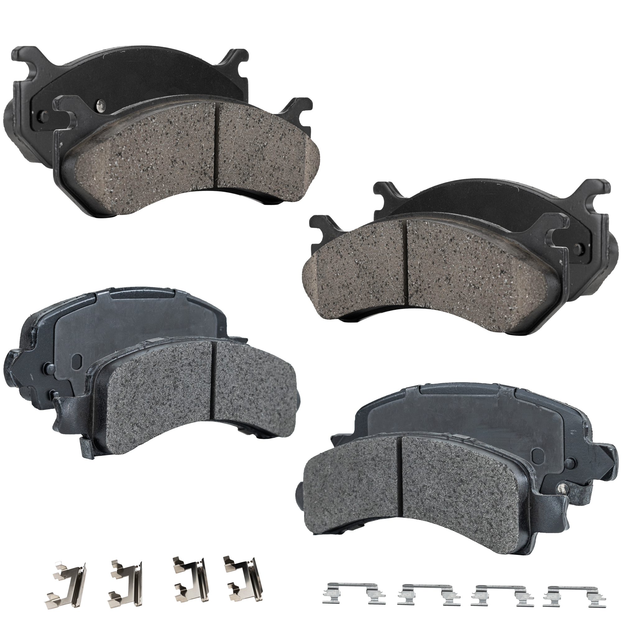 AM ESCALADE 02-06 EXPRESS SAVANA 1500-03-08 FRONT AND REAR BRAKE PAD SET 4 Wheel Set SKU SET JSSCP785-4 C OEM 15886462-18026217-18041762-180