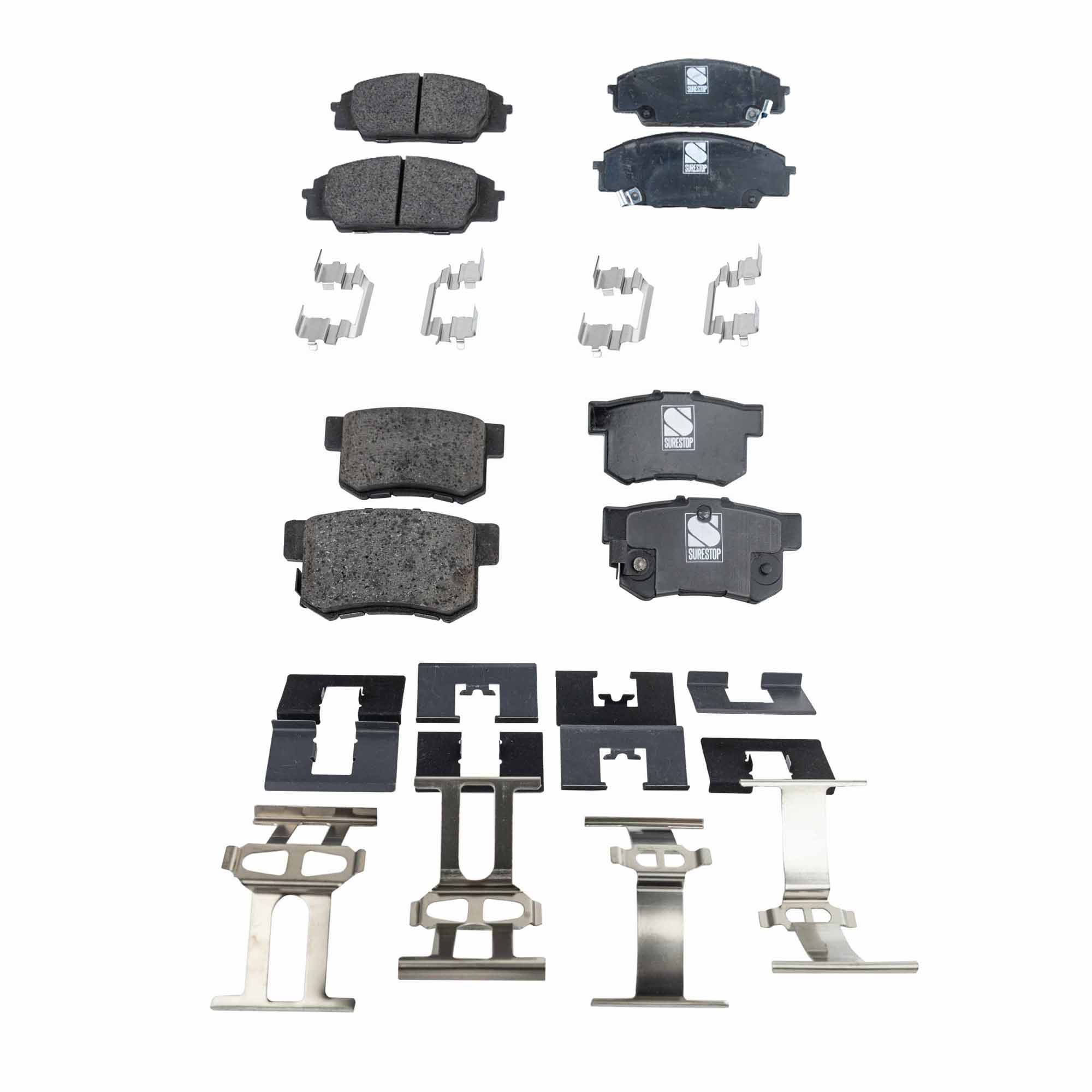 AM S2000-00-09 CIVIC 06-11 FRONT AND REAR BRAKE PAD SET 4 Wheel Set SKU SET JSSCP829-4 A OEM 43022S2A000-43022S5A500-43022S