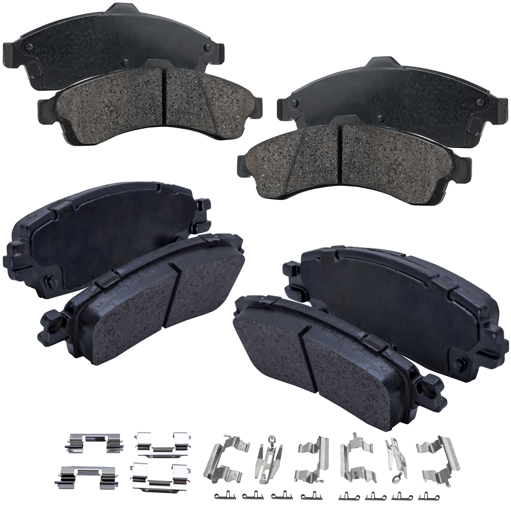 AM ENVOY ENVOY XL 02-05 ENVOY XUV 04-05 FRONT AND REAR BRAKE PAD SET 4 Wheel Set SKU SET JSSCP882-4 OEM 12497782-8124977820-8889644230
