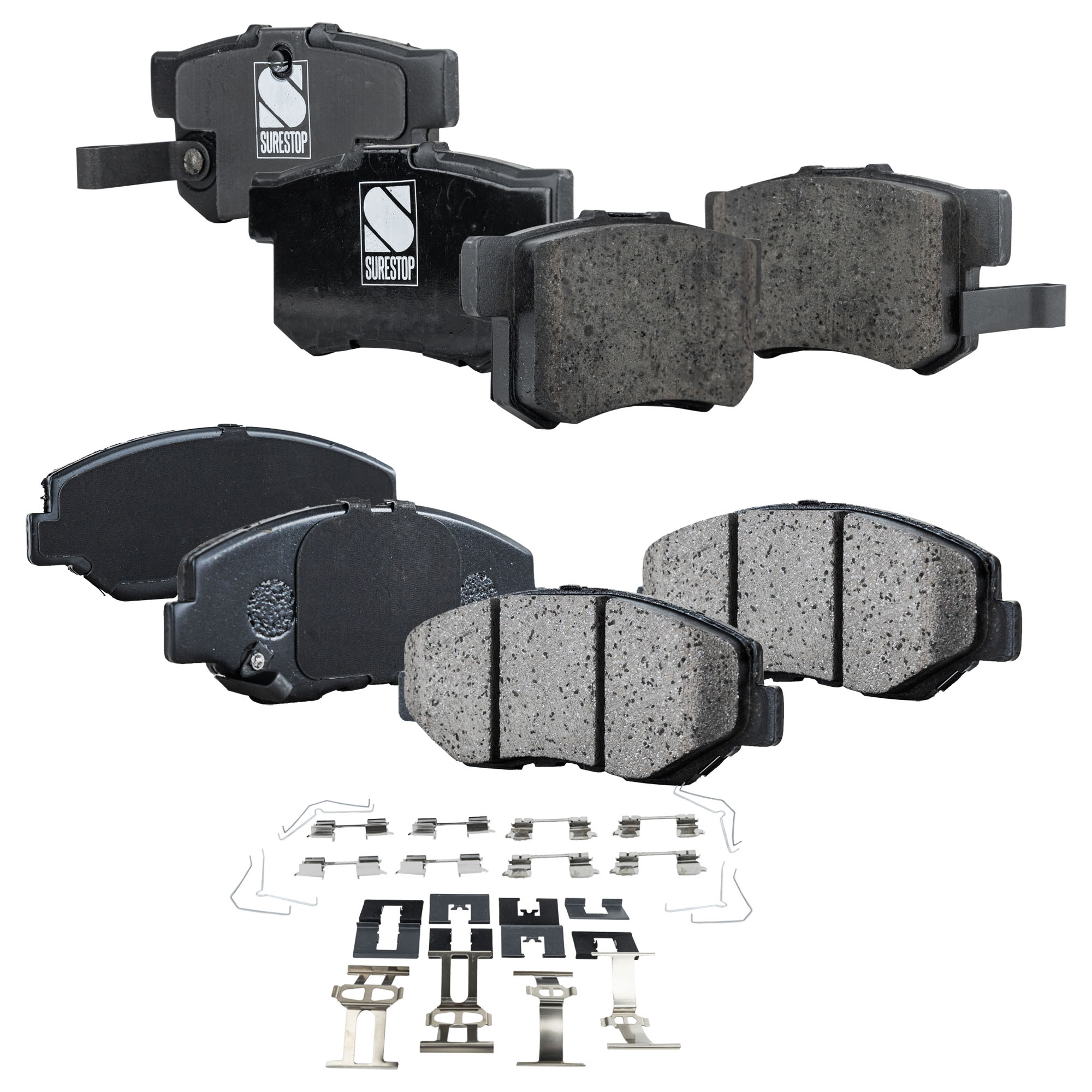 AM ACCORD 03-07 CIVIC 15-15 FRONT AND REAR BRAKE PAD SET 4 Wheel Set SKU SET JSSCP914-4 B OEM 43022S2A000-43022S5A500-4302