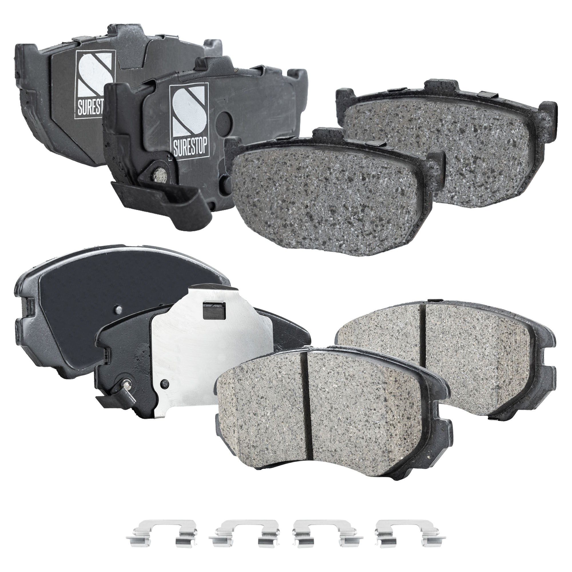 AM TIBURON 03-08 FRONT AND REAR BRAKE PAD SET 4 Wheel Set SKU SET JSSCP924-4 C OEM 4406008E91-4406065E90-5830228A