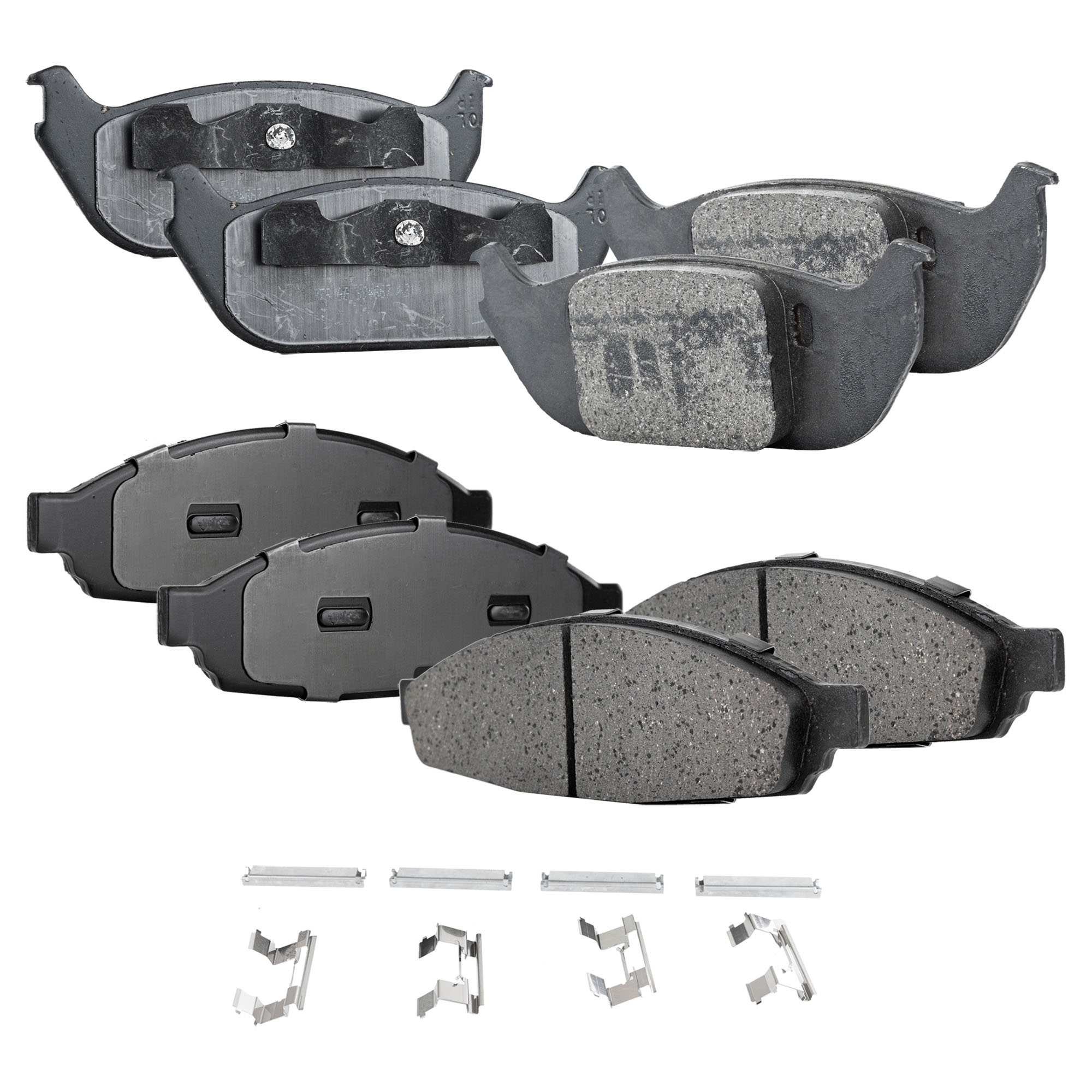 AM AVIATOR 03-05 FRONT AND REAR BRAKE PAD SET 4 Wheel Set SKU SET JSSCP953-4 OEM 2C5Z2001AA 2C5Z2200AA