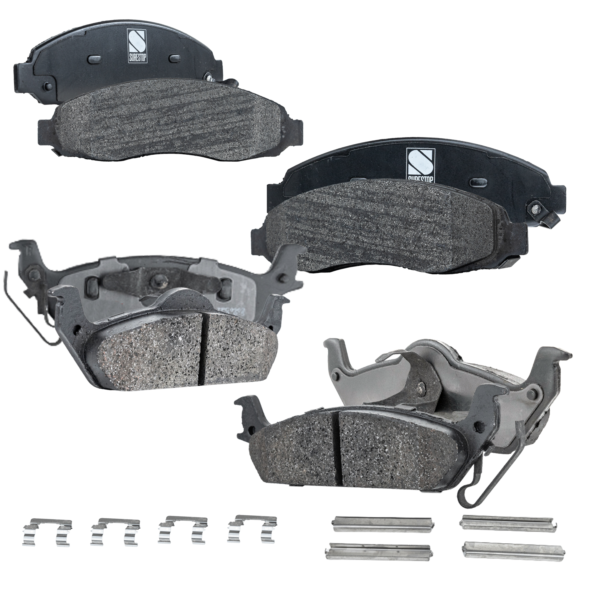 AM DAKOTA 03-04 FRONT AND REAR BRAKE PAD SET 4 Wheel Set SKU SET JSSCP962-4 OEM 5093253AA 5093253AB 5093331AA