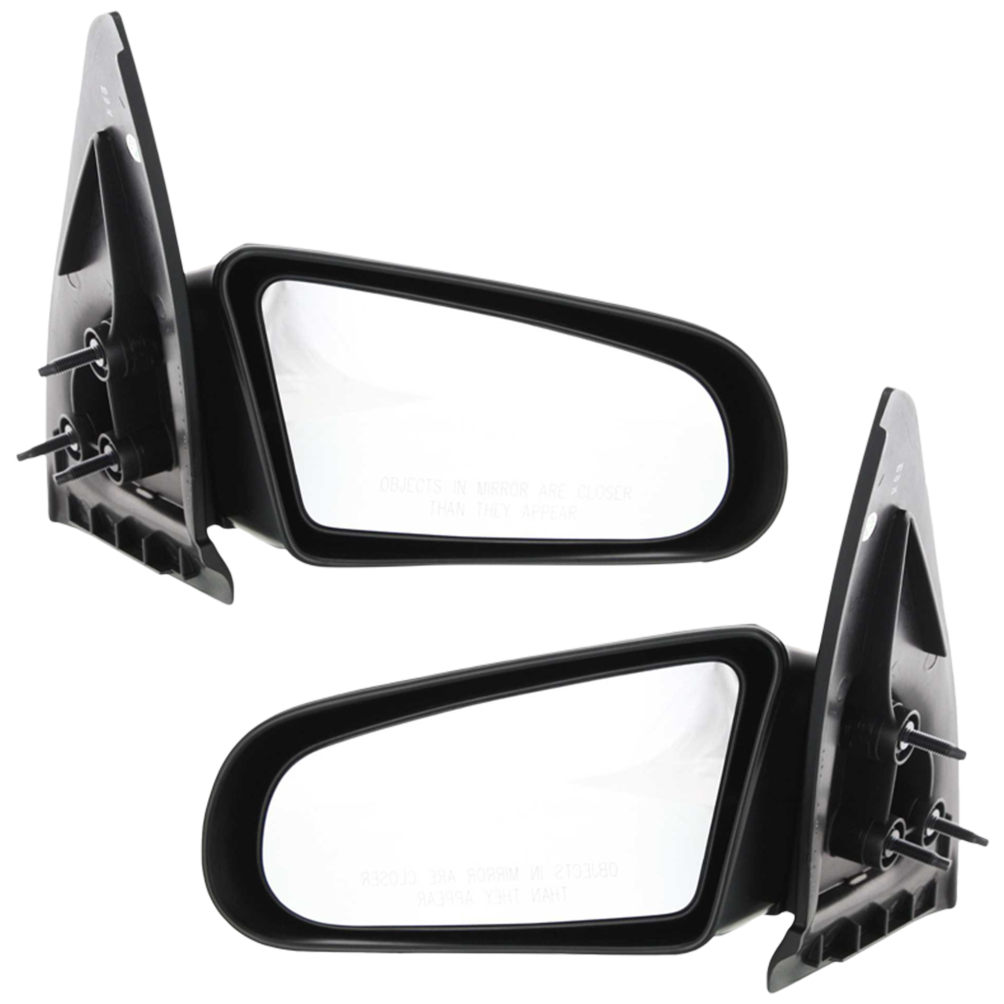 AM SATURN S SERIES 91-95 MIRROR RH AND LH Manual Adjust Non Folding Non Heated Paintable Sedan Wagon SKU SET JST10R Partslink GM1320142 GM1321142 OEM 21096065-21096099
