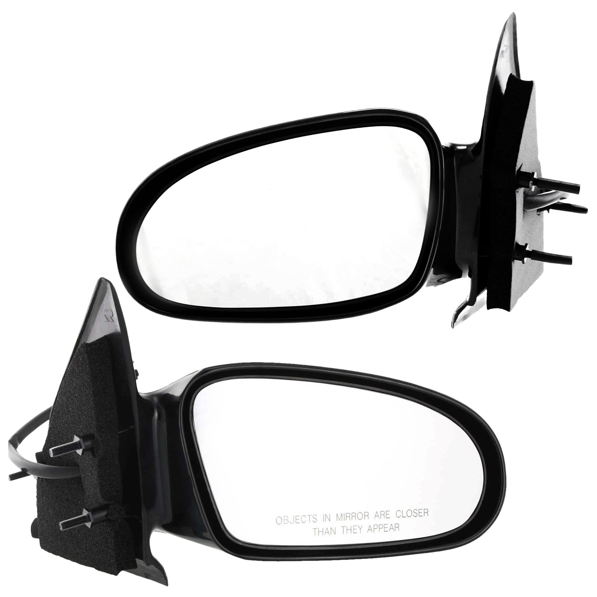 AM SATURN S SERIES 96-02 MIRROR RH AND LH Power Non Folding Non Heated Paintable Sedan Wagon SKU SET JST13ER Partslink GM1320207 GM1321207 OEM 21170590-21171103