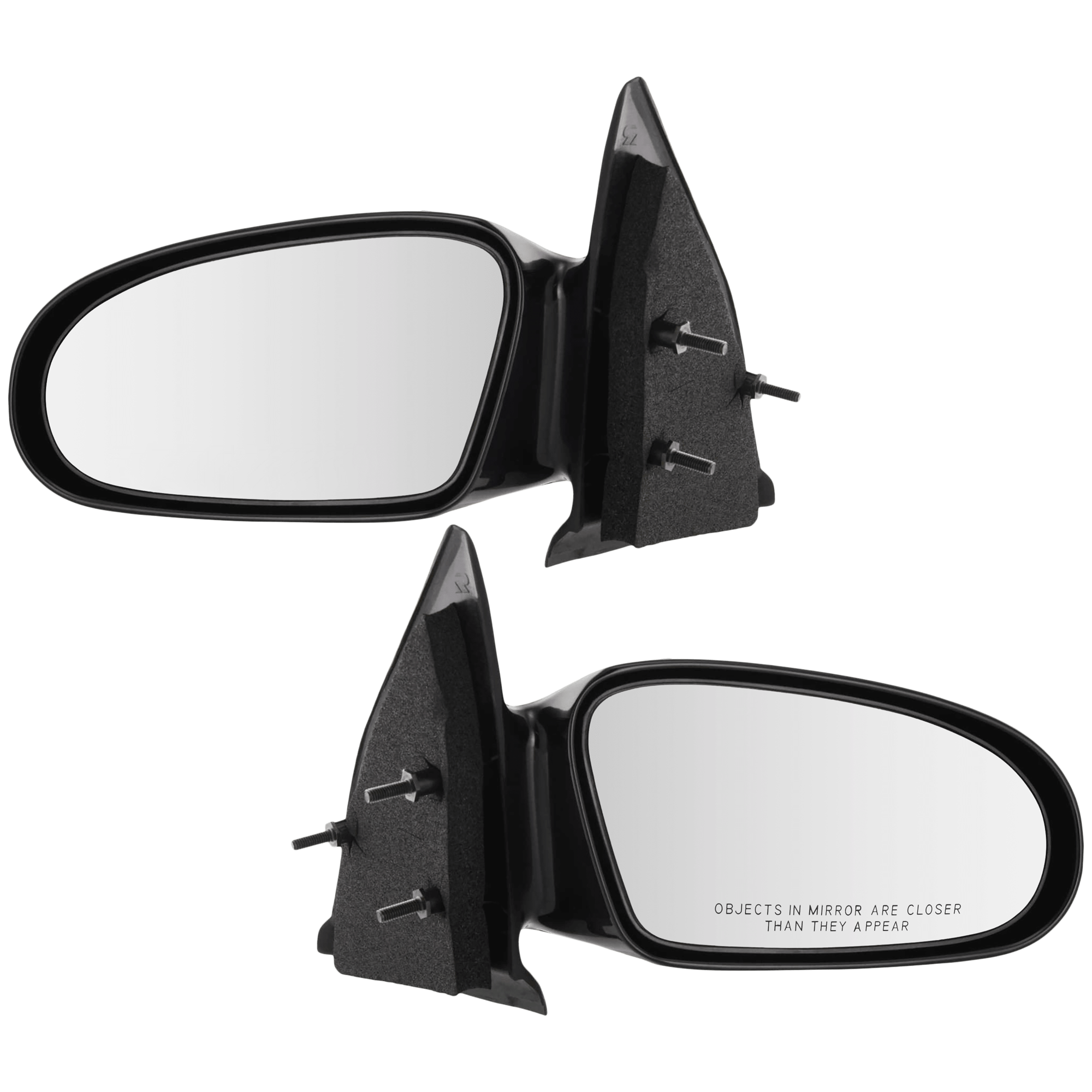 AM SATURN S SERIES 96-02 MIRROR RH AND LH Manual Adjust Non Heated Non Folding Paintable Sedan Wagon SKU SET JST13R Partslink GM1320184 GM1321184 OEM 21170588-21170589