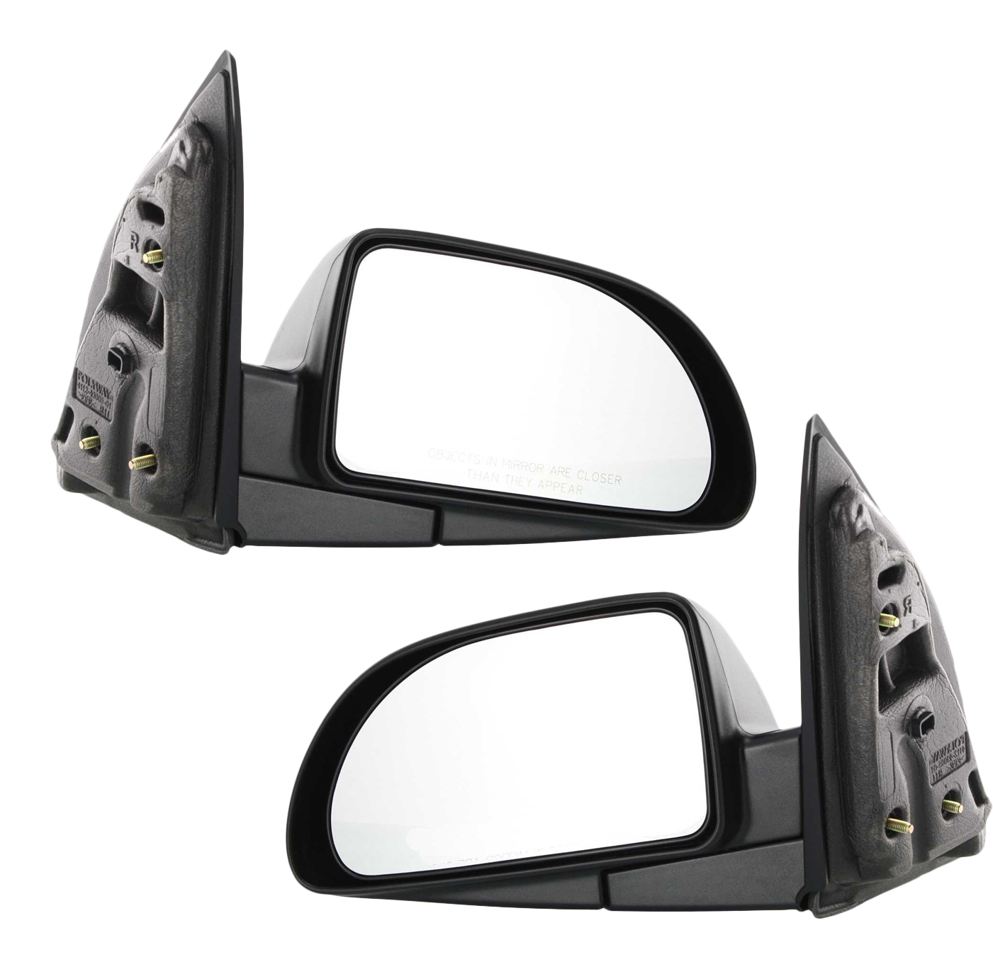 AM VUE 02-07 MIRROR RH AND LH Power Manual Folding Non Heated Textured Exc. Red Line Model SKU SET JST18ER Partslink GM1320314 GM1321314 OEM 15873076-15873077