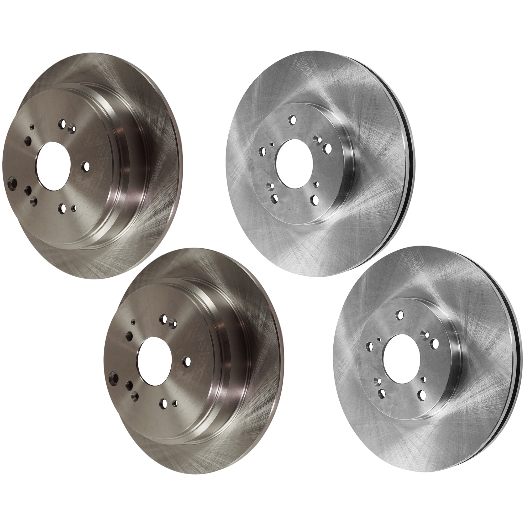 AM CL 01-03 ODYSSEY 99-04 TSX 04-14 FRONT AND REAR BRAKE DISC 4 Wheel Set Plain Surface Front Vented Rear Solid 5 Lugs SKU SET JSTPH27110052 OEM 42510S0XA00-45251S0X000