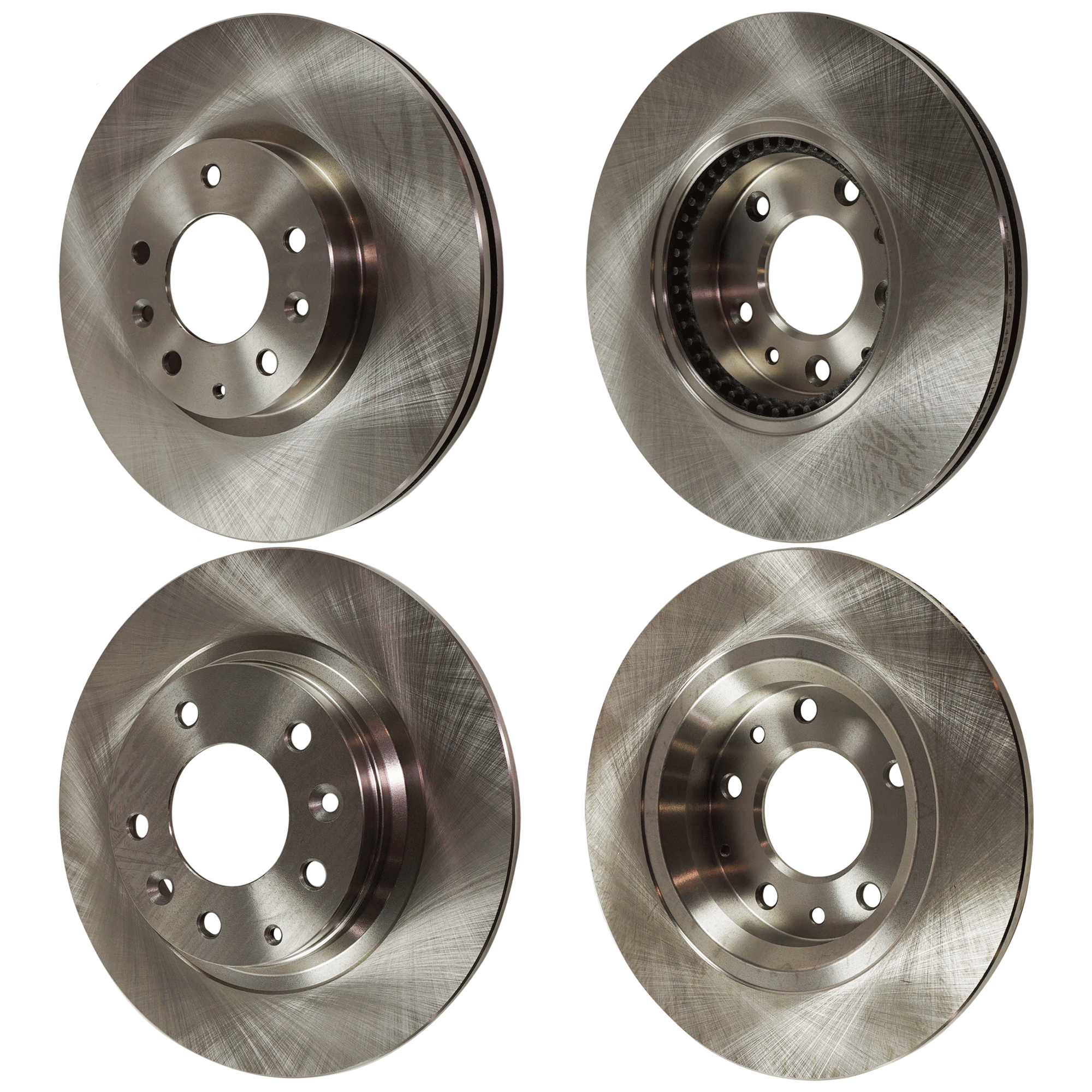 AM MAZDA 6-06-13 MKZ 07-12 FRONT AND REAR BRAKE DISC Plain Surface Set of 4 SKU SET JSTPM27110074 OEM 6E5Z1125AA GP7Y3325XB 9E5Z1125