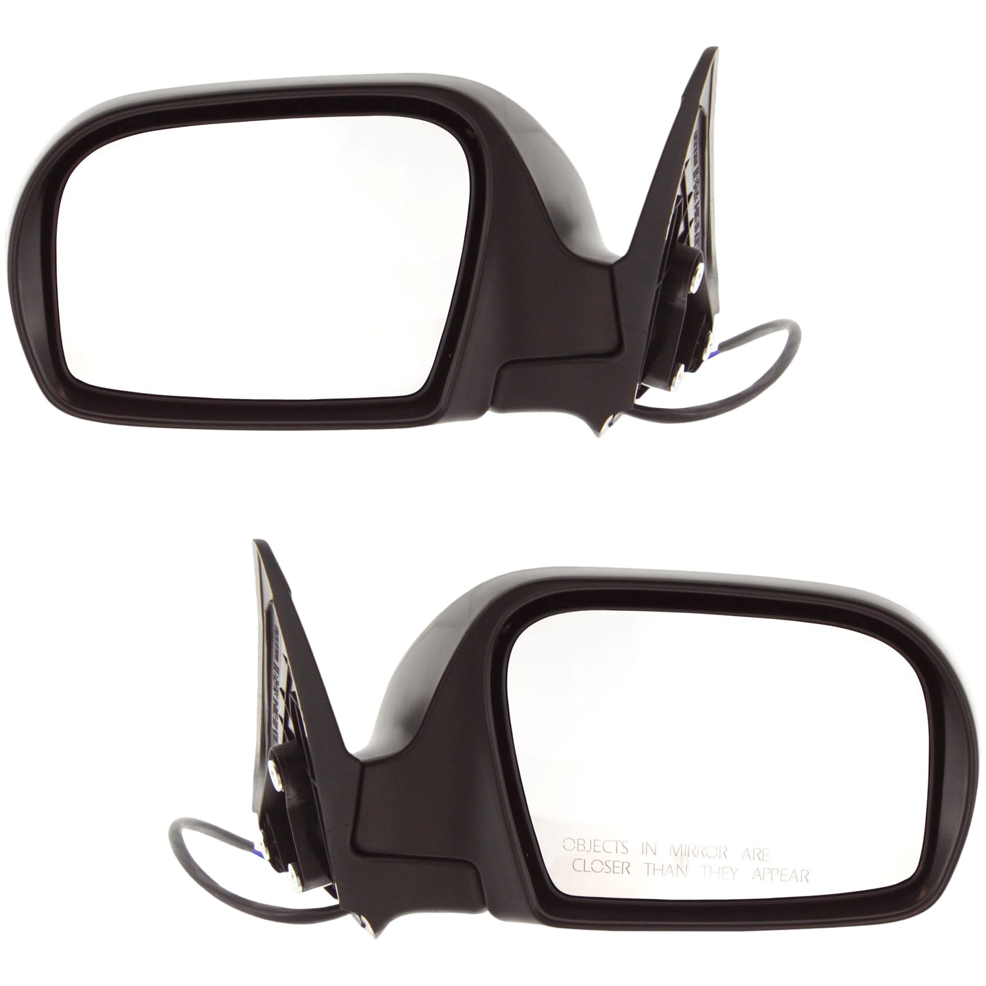 AM IMPREZA 08-11 MIRROR RH AND LH Power Manual Folding Non Heated Textured Black SKU SET JSU15ER Partslink SU1320113 SU1321113 OEM 91036FG080-91036FG090