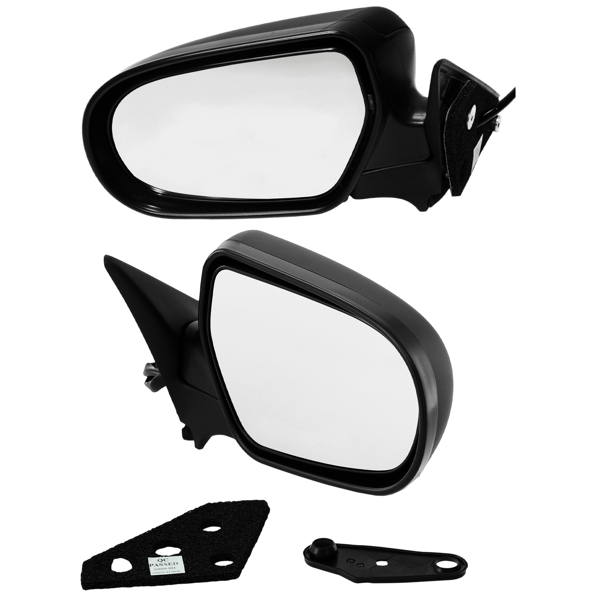AM LEGACY OUTBACK 05-07 MIRROR RH AND LH Power Manual Folding Non Heated Paintable SKU SET JSU33ER Partslink SU1320122 SU1321122 OEM 91031AG00AVW 91031AG01AVW