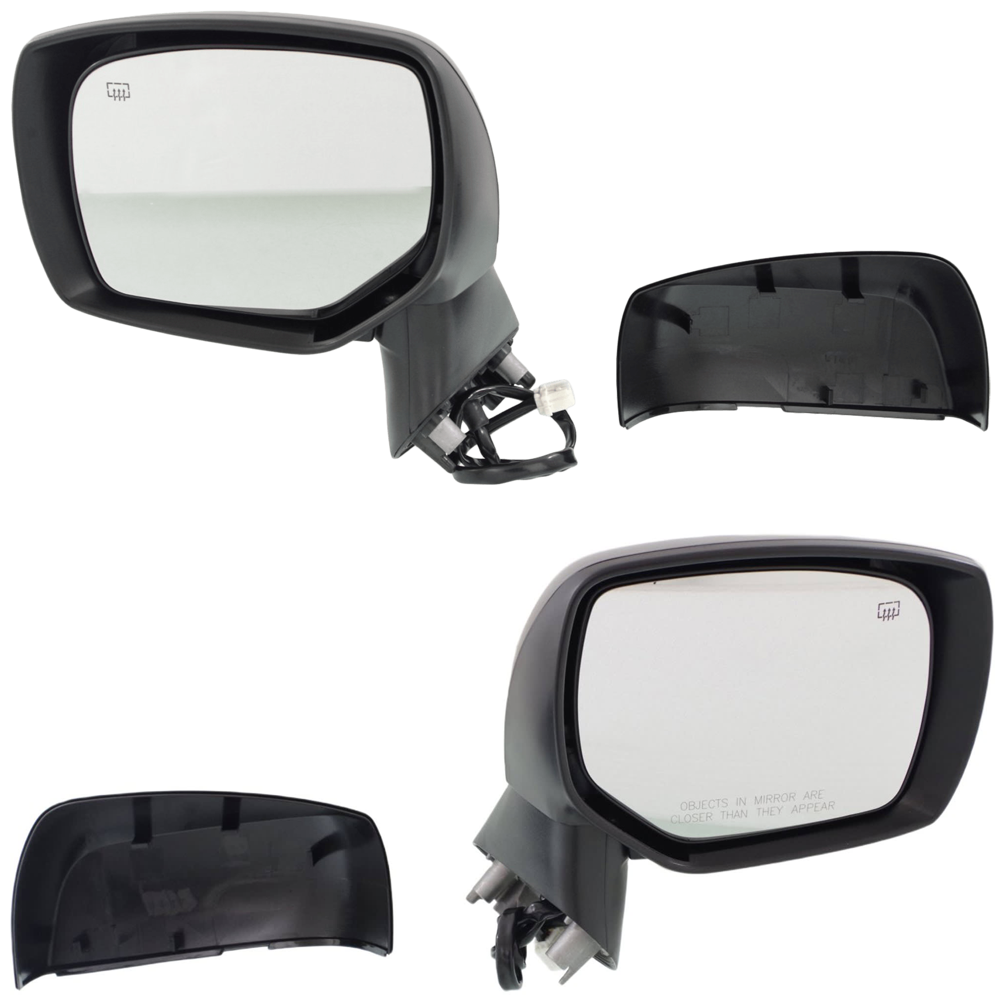AM IMPREZA 12-14 XV CROSSTREK 13-14 MIRROR RH AND LH Power Manual Folding Heated Textured No Signal Light Sedan Wagon SKU SET JSU36ER Partslink SU1320127 SU1321127 OEM 91036FJ201-91036FJ211