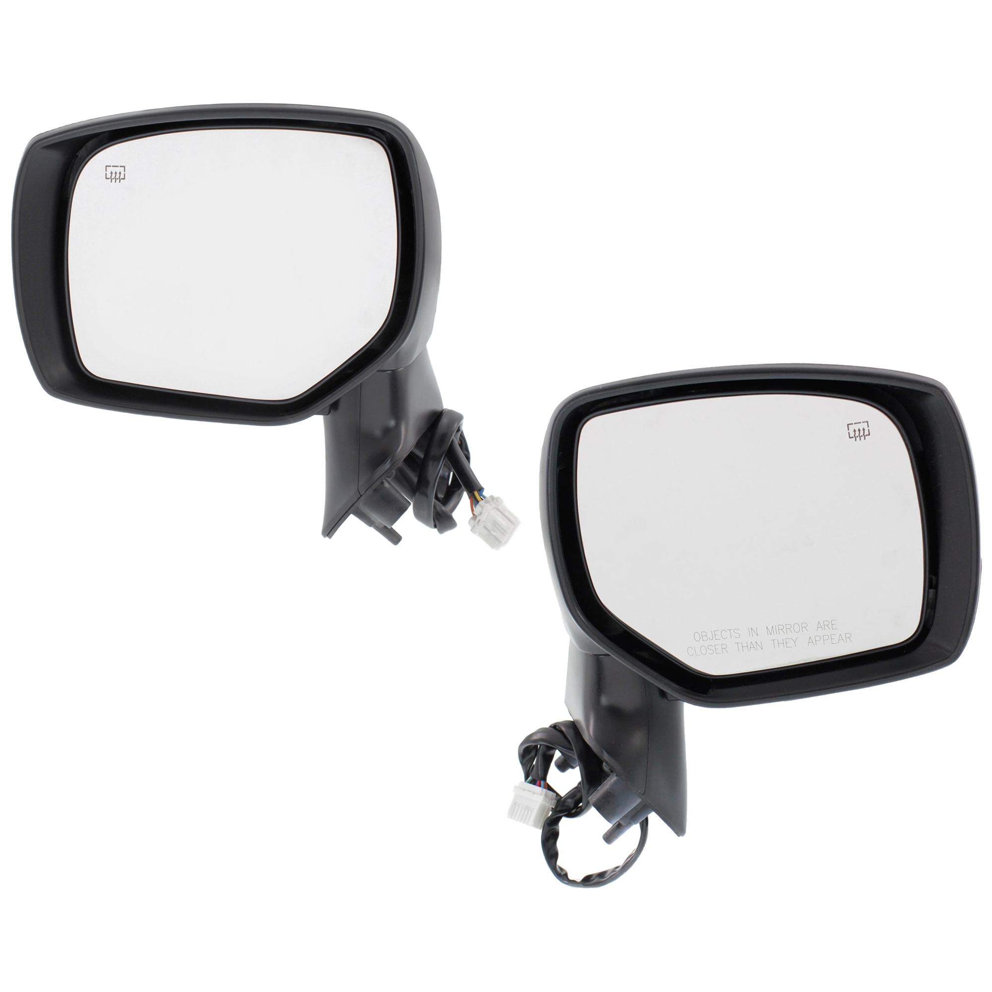 AM FORESTER 14-18 MIRROR RH AND LH Power Manual Folding Heated Paintable Textured 2 Caps No Signal Light SKU SET JSU41ER OEM 91036SG322 PFM 91036SG332 PFM