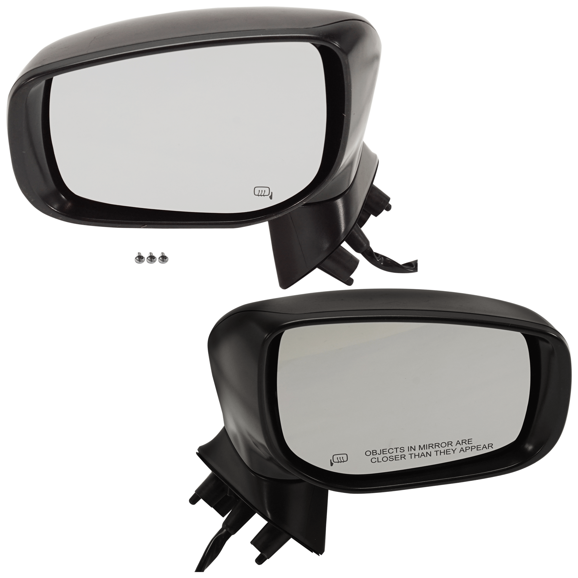 AM LEGACY OUTBACK 18-19 MIRROR RH AND LH Power Manual Folding Heated Paintable No BSD and Signal Light SKU SET JSU53ER Partslink SU1320150 SU1321150 OEM 91036AL80A 91059FL10A 91036AL8