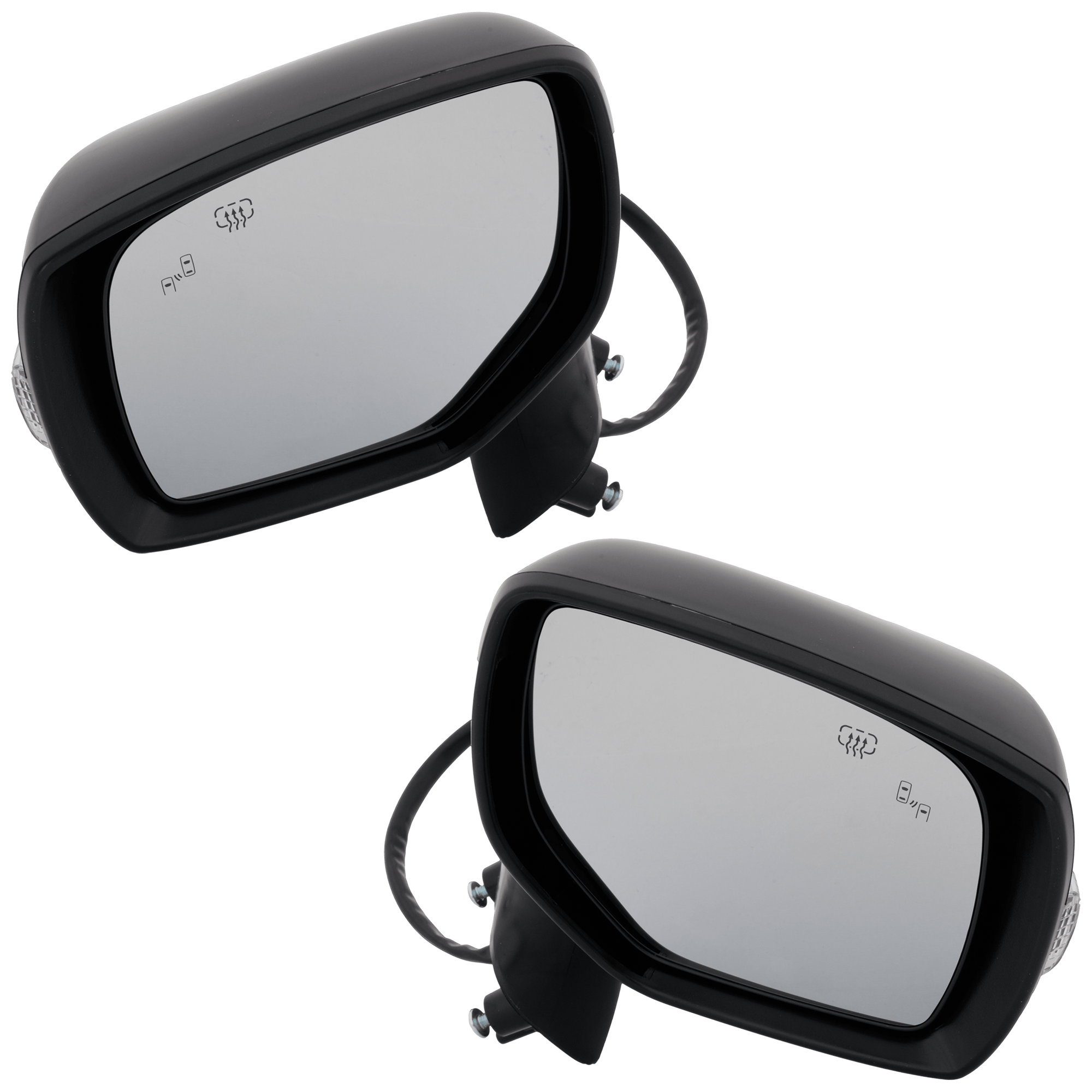 AM FORESTER 17-18 MIRROR RH AND LH Power Manual Folding Heated Paintable w BSD and Signal Light No Auto dimming SKU SET JSU71ER Partslink SU1320147 SU1321147 OEM 91036SG902 PFM 91036SG912