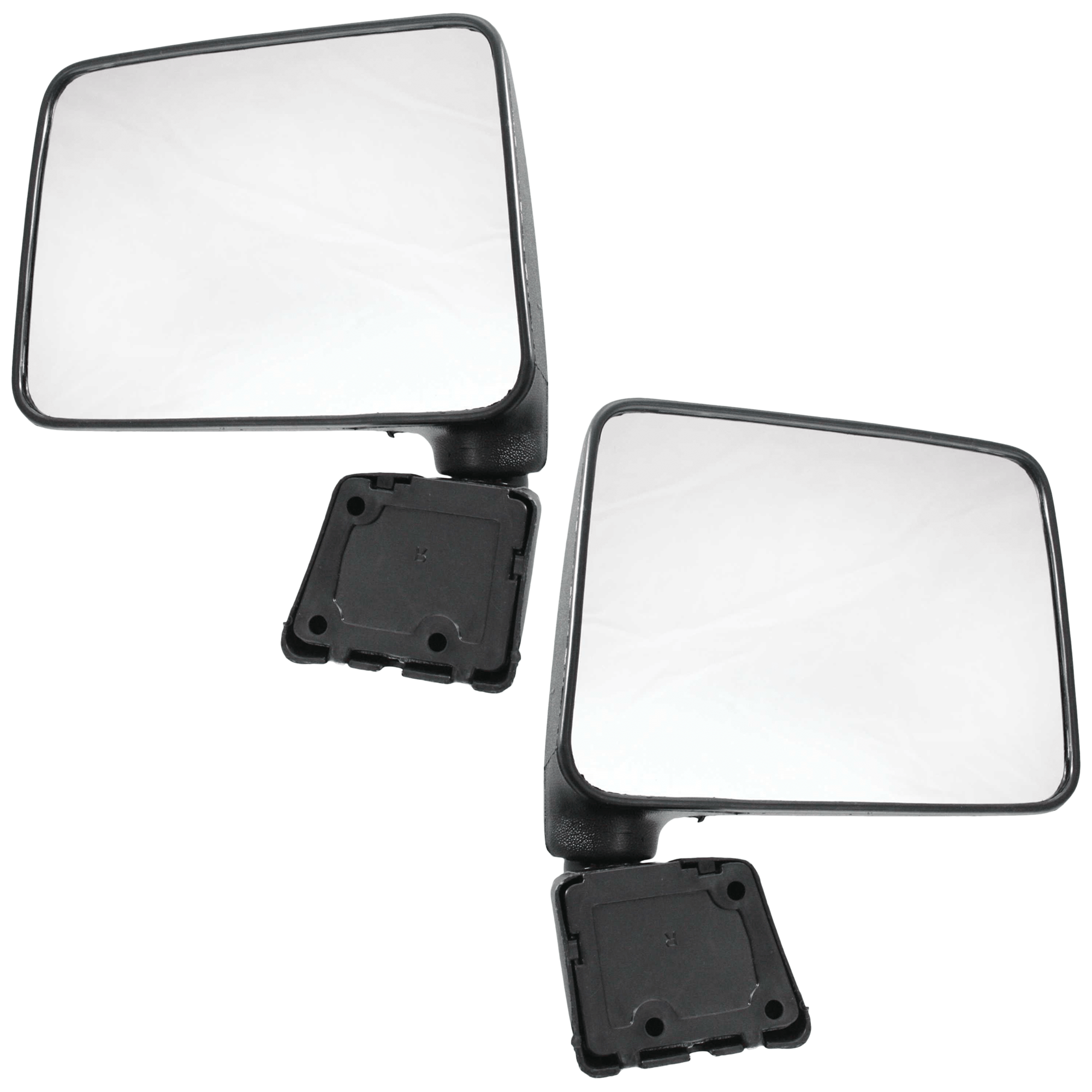 AM SAMURAI 87-95 MIRROR RH AND LH Manual Adjust Manual Folding Non Heated Textured SKU SET JSZ10R Partslink SZ1320103 SZ1321103 OEM 84701833005PK 84702830005PK