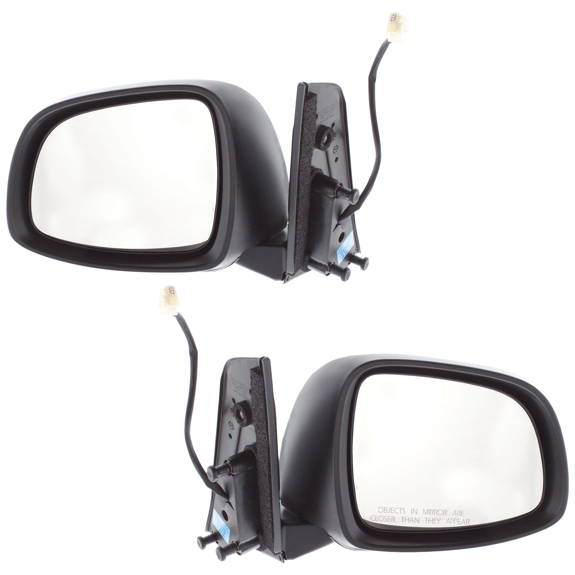 AM SX4-07-13 MIRROR RH AND LH Power Manual Folding Non Heated Paintable SKU SET JSZ13ER Partslink SZ1320112 SZ1321112 OEM 8471080JA0-8472080JA0