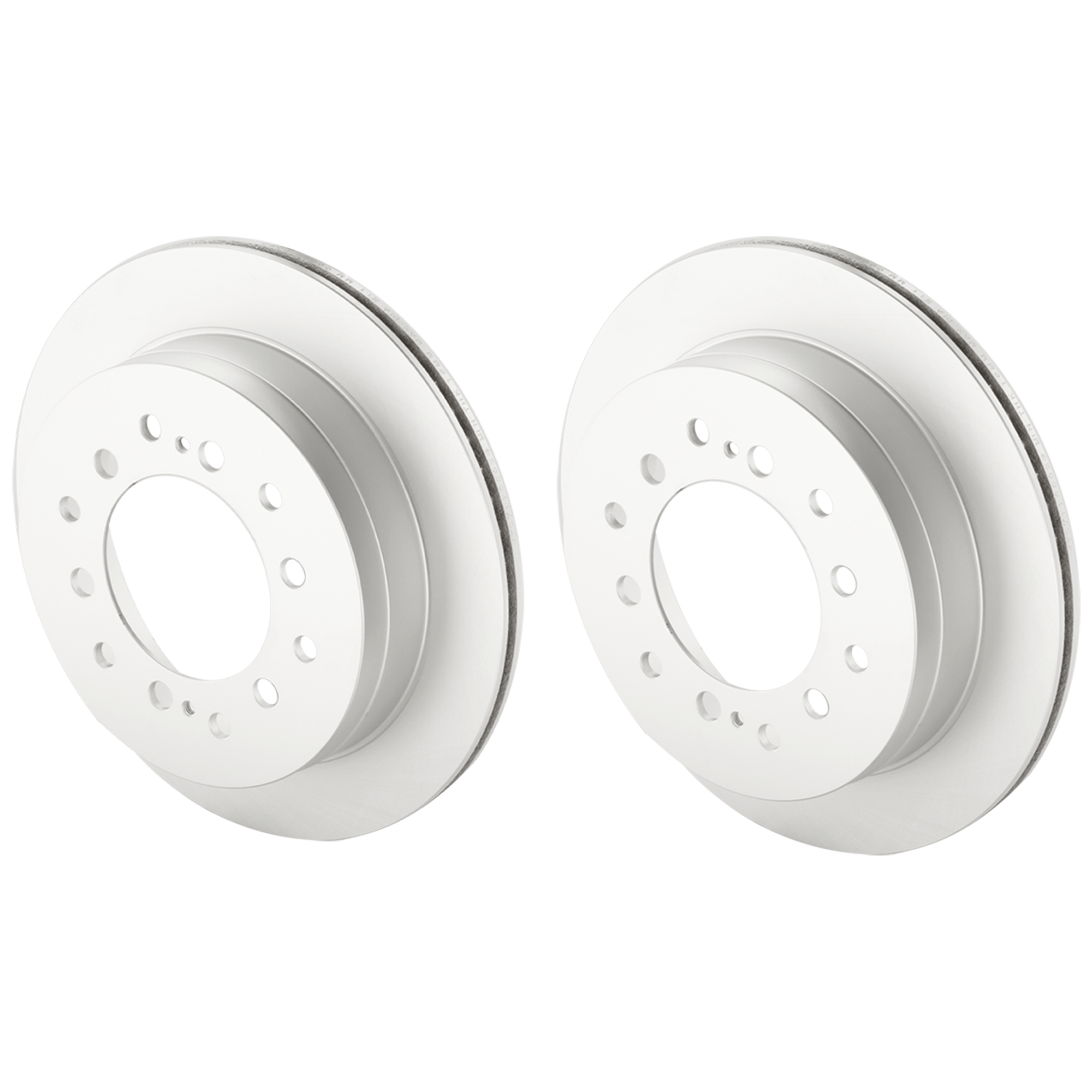 AM 4RUNNER 03-09 SEQUOIA 01-07 REAR BRAKE DISC RH AND LH Plain Surface G Coated Cast Iron Vented 6 Lugs SKU SET JT27110002G 2 OEM 4243160200 PFM