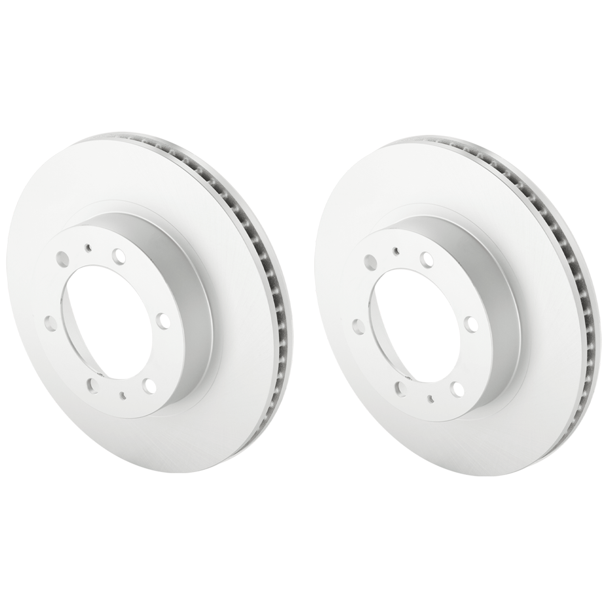 AM 4RUNNER 03-09 FJ CRUISER 07-14 FRONT BRAKE DISC RH AND LH Plain Surface G Coated Cast Iron Vented 6 Lugs SKU SET JT27110003G 2 OEM 4351235321 PFM