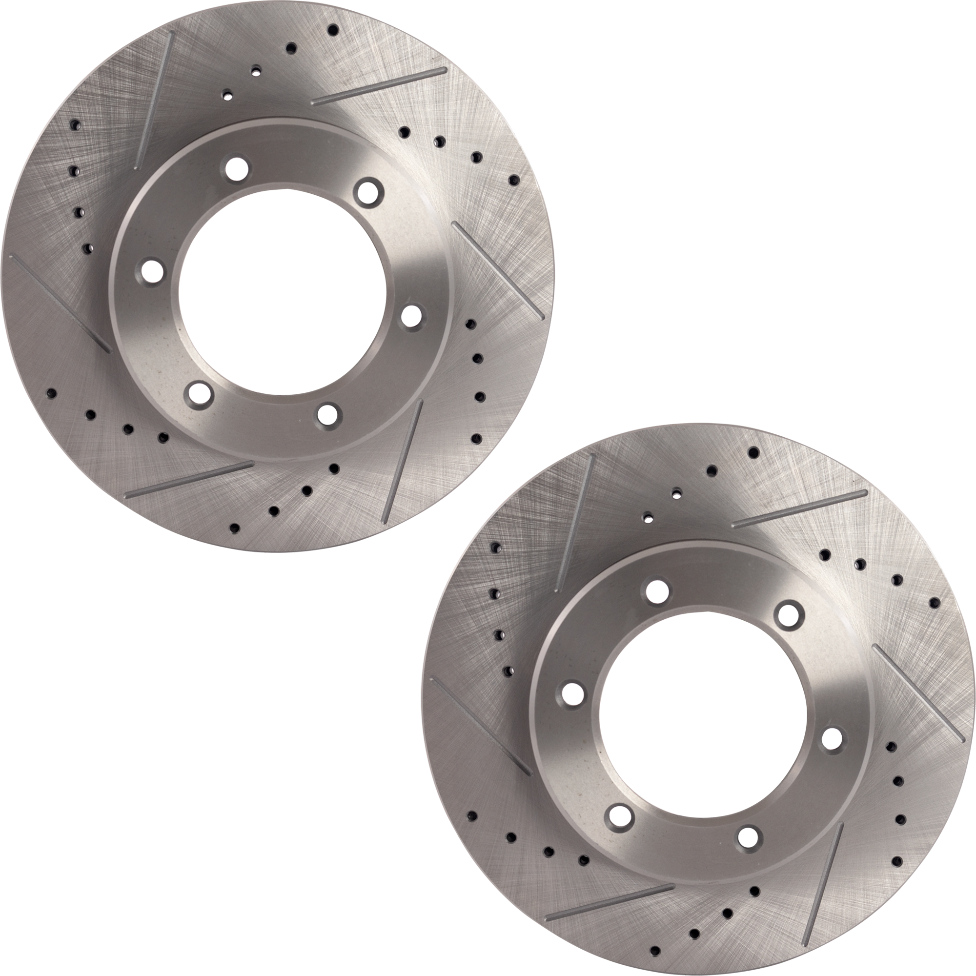 AM 4RUNNER 91-96 T100-93-98 FRONT BRAKE DISC RH AND LH Drilled and Slotted SKU SET JT27110004DRS2 OEM 1097-25389-31055-63550-86343-9