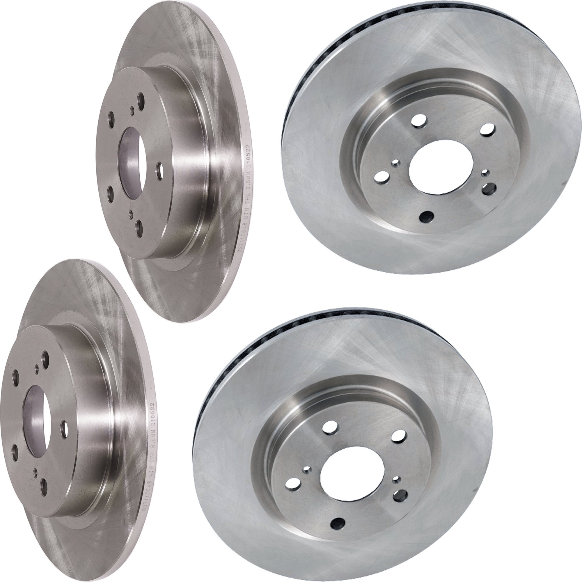 AM TC 11-16 FRONT AND REAR BRAKE DISC 4 Wheel Set SKU SET JT27110045-4 B OEM 4243121020-4351242050-43512022