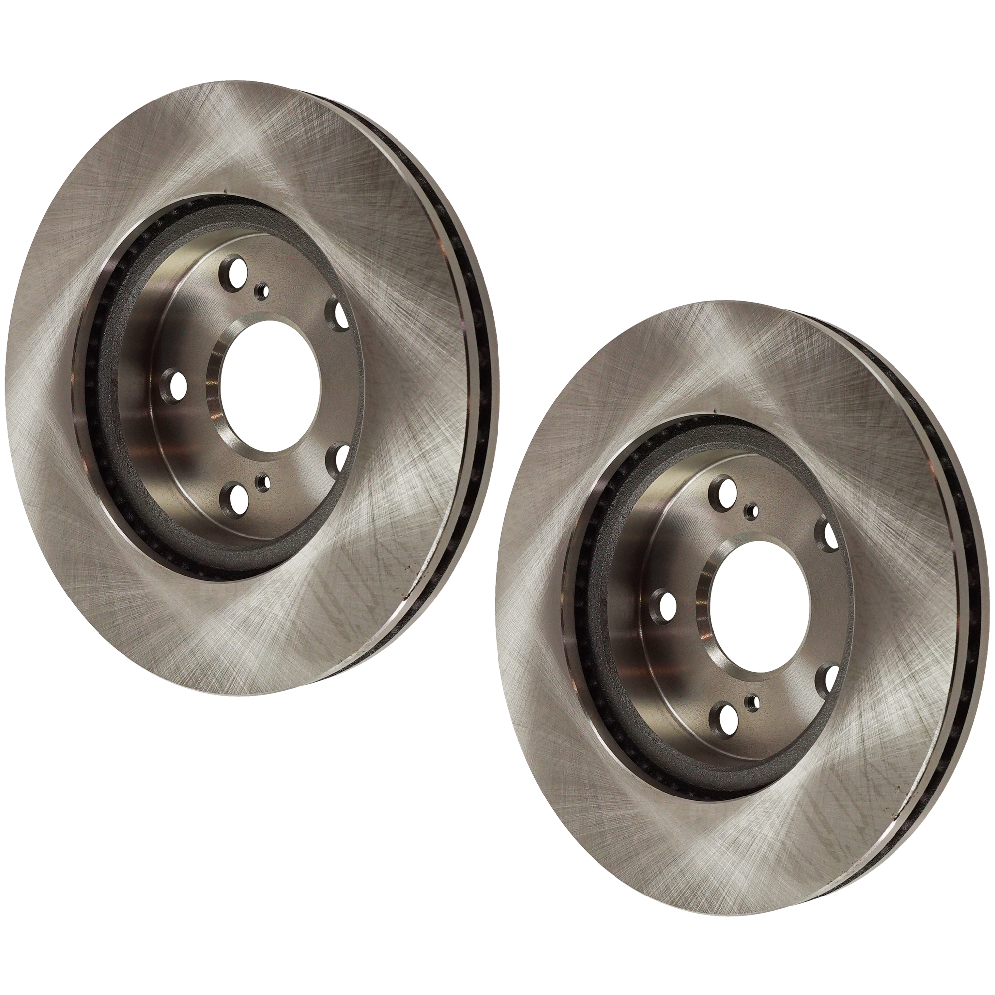 AM RAV4-06-18 FRONT BRAKE DISC RH AND LH Plain Surface Vented 5 Lugs SKU SET JT27110047-2 OEM 4351242040 CH37A036