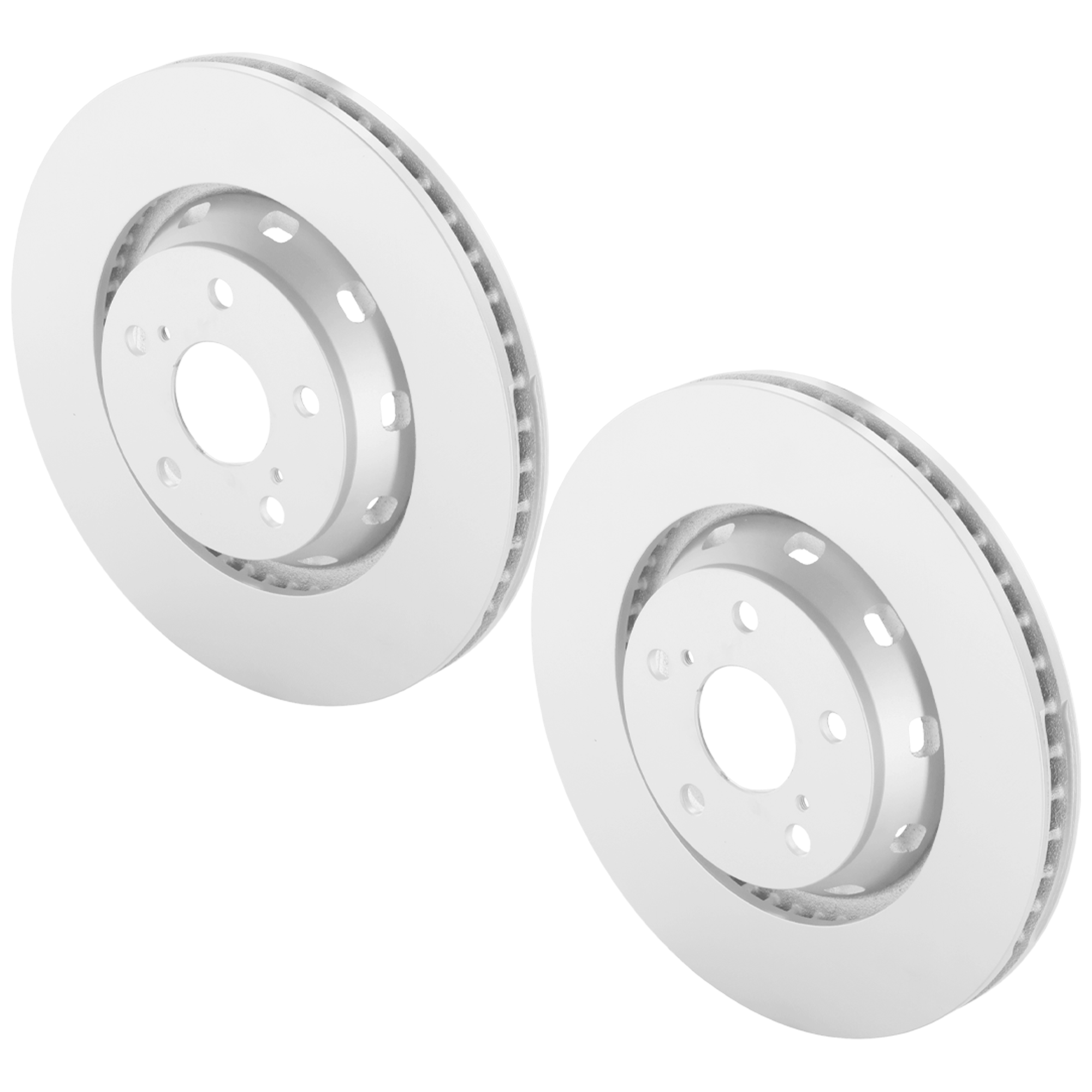 AM VENZA 09-16 FRONT BRAKE DISC RH AND LH Plain Surface G Coated Cast Iron Vented 5 Lugs SKU SET JT27110067G 2 OEM 435120T010 PFM