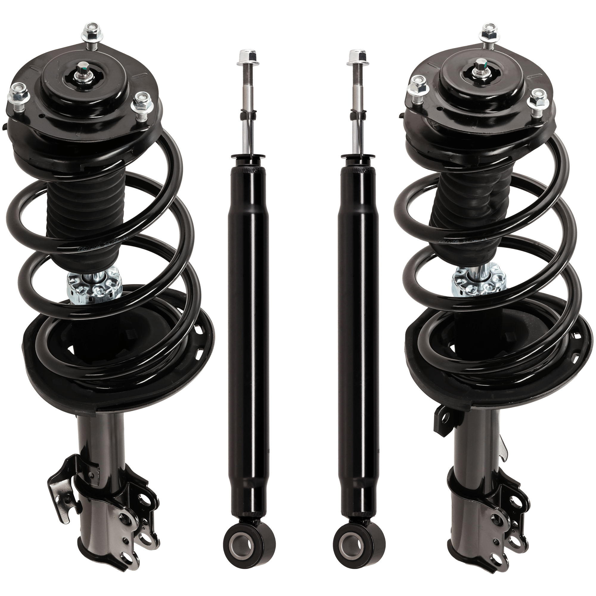 AM SIENNA 11-14 FRONT AND REAR SHOCK AND FULLY LOADED STRUT RH AND LH Gas Charged Twin tube 3.5L Eng. Set of 4 SKU SET JT28050051-4 OEM 4853109860-48531A9200 SR4425-3