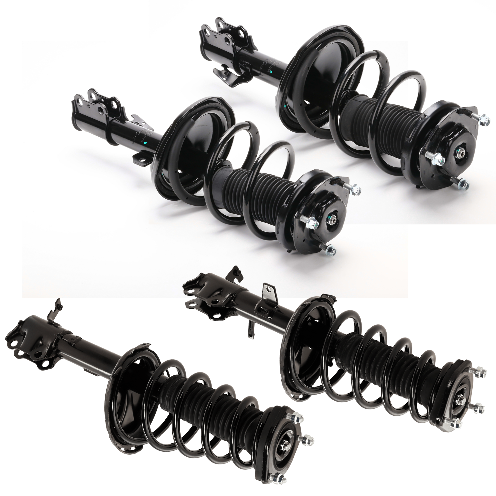 AM HIGHLANDER 04-07 FRONT AND REAR FULLY LOADED STRUT RH AND LH Set of 4 AWD Base Model SKU SET JT28050061-4 A OEM 15902-817812-172215-15904 G571