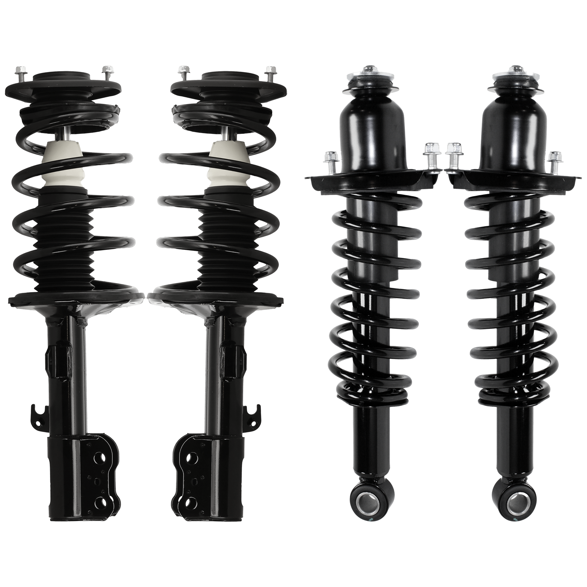 AM COROLLA 03-08 FRONT AND REAR FULLY LOADED STRUT RH AND LH Gas Charged Twin tube Set of 4 SKU SET JT280547-4 OEM 869333-88972106-88972107-88