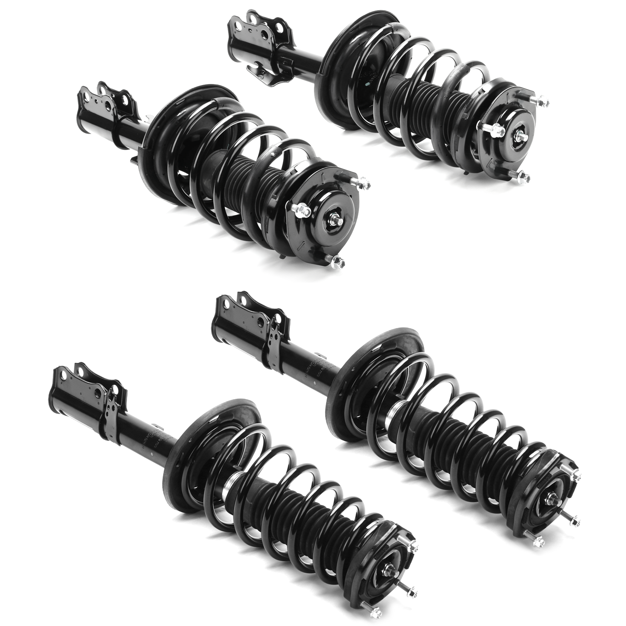 AM CAMRY 07-11 AVALON 08-12 FRONT AND REAR FULLY LOADED STRUT RH AND LH Gas Charged Twin tube Set of 4 SKU SET JT280559-4 OEM 172307-182307-272307-869226