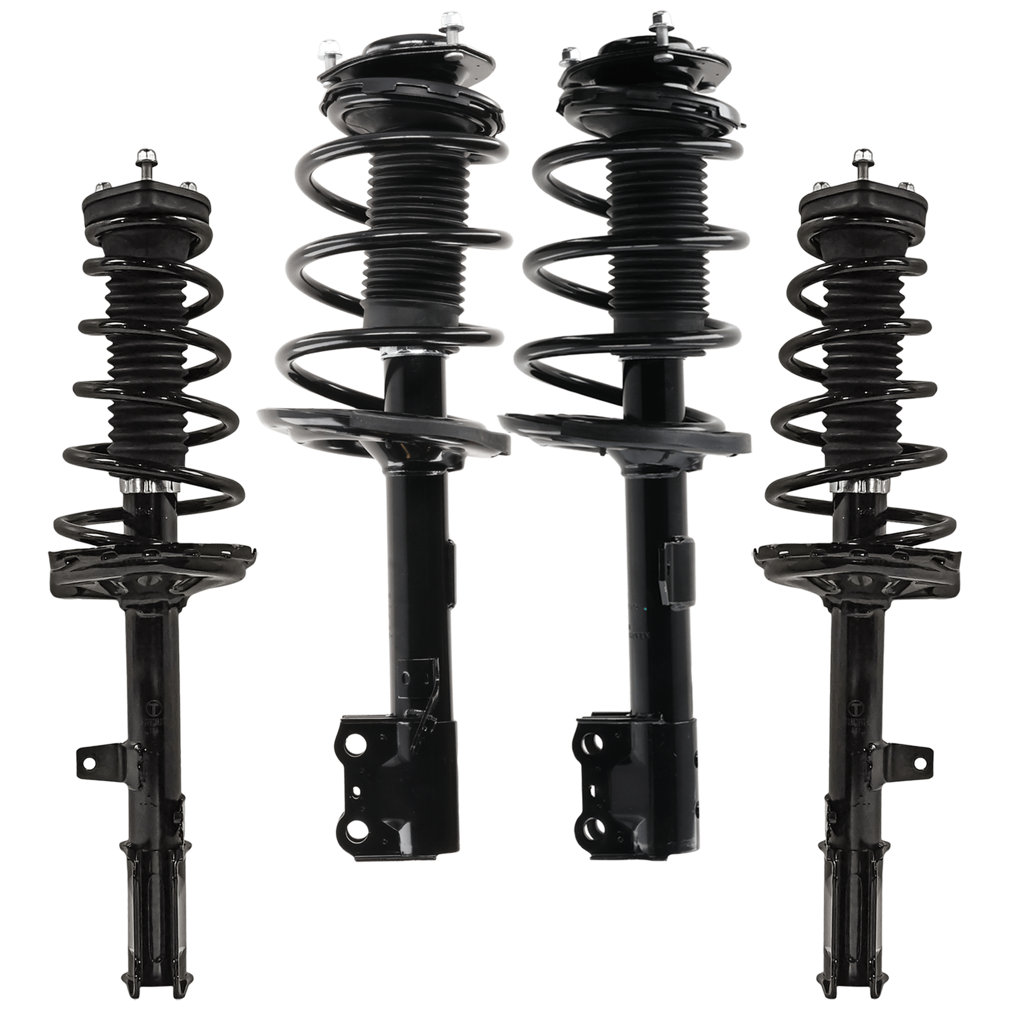 AM HIGHLANDER 08-11 FRONT AND REAR FULLY LOADED STRUT RH AND LH Gas Charged Twin tube Set of 4 SKU SET JT28070013 A OEM 2333319R LS5494032R SR4450-172