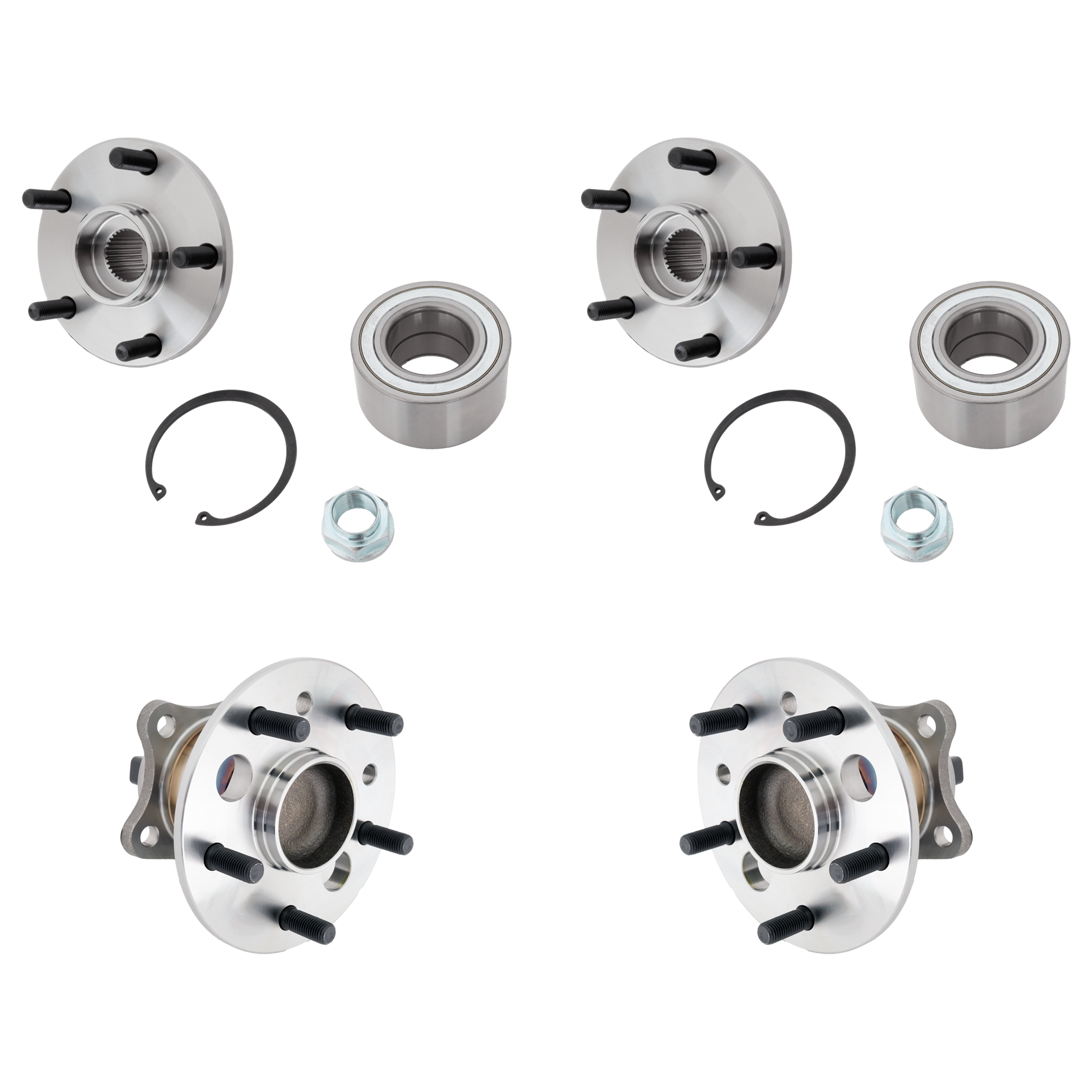 AM ES300-02-03 FRONT AND REAR HUB ASSEMBLY RH AND LH 5 Studs SKU SET JT283703-4 A OEM 4245048011-4246048011-43502060