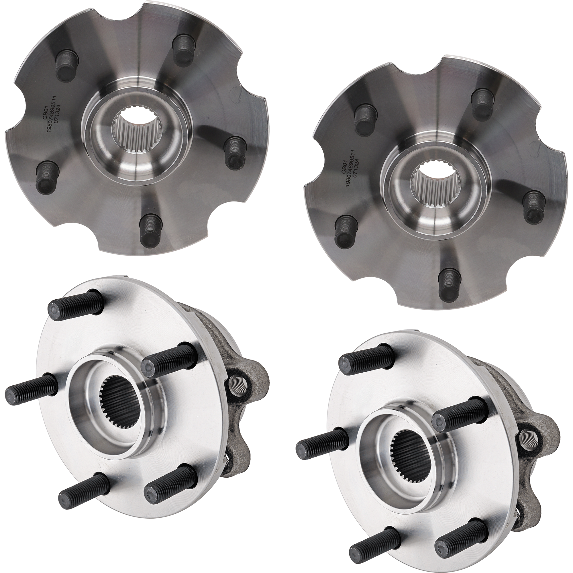 AM RAV4-06-18 FRONT AND REAR HUB ASSEMBLY RH AND LH SKU SET JT283708-4 OEM 424100R010-435500R020