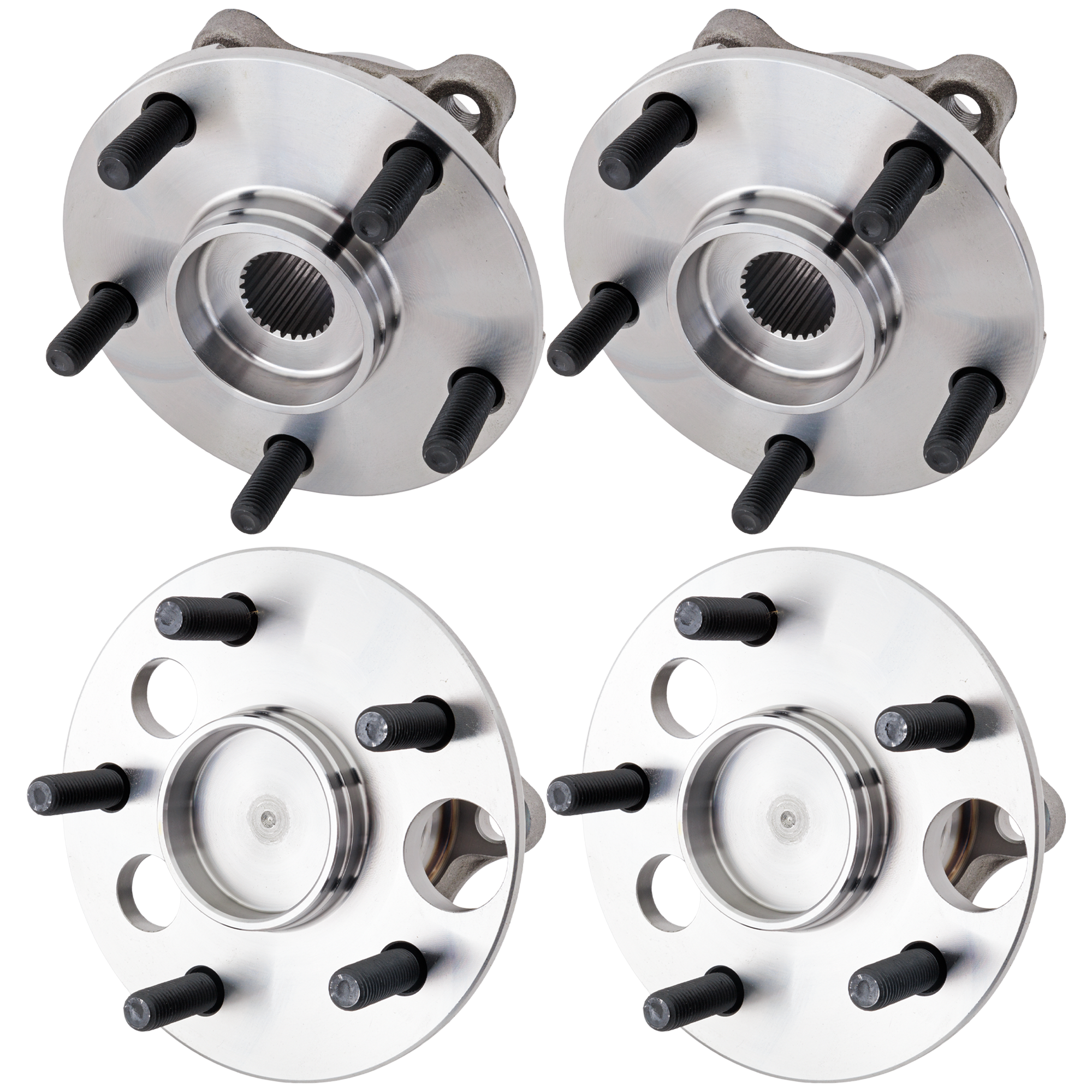 AM XB 08-15 FRONT AND REAR HUB ASSEMBLY RH AND LH Set of 4-5 Lugs 5 x 4.5 in. Bolt Pattern Front Wheel Drive SKU SET JT283711-4 A OEM 435500R010-516318-712418-77000