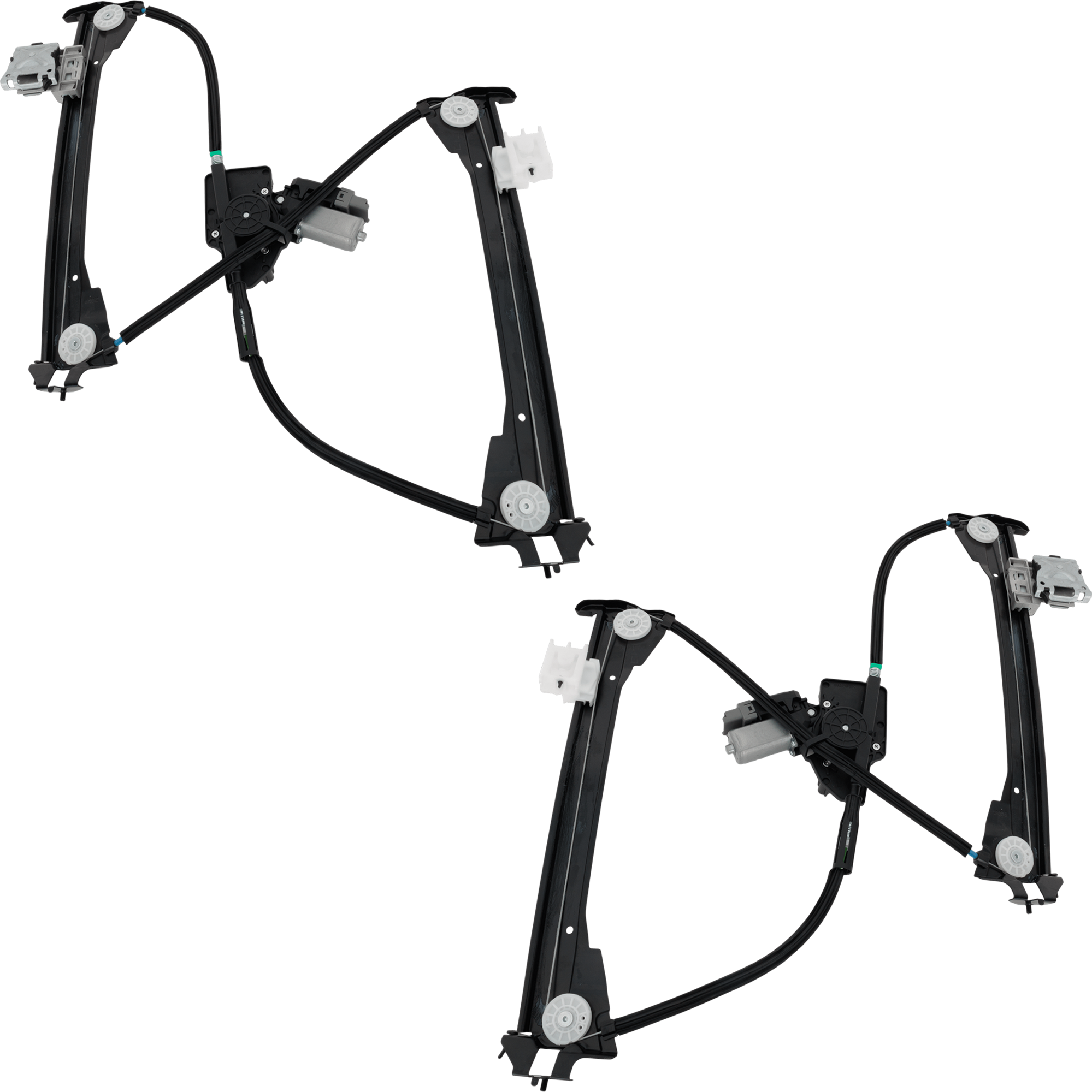 AM MODEL S 12-20 FRONT WINDOW REGULATOR RH AND LH Power w Motor 6 Pin SKU SET JT46290001 OEM 600655100L PFM 600665100L PFM