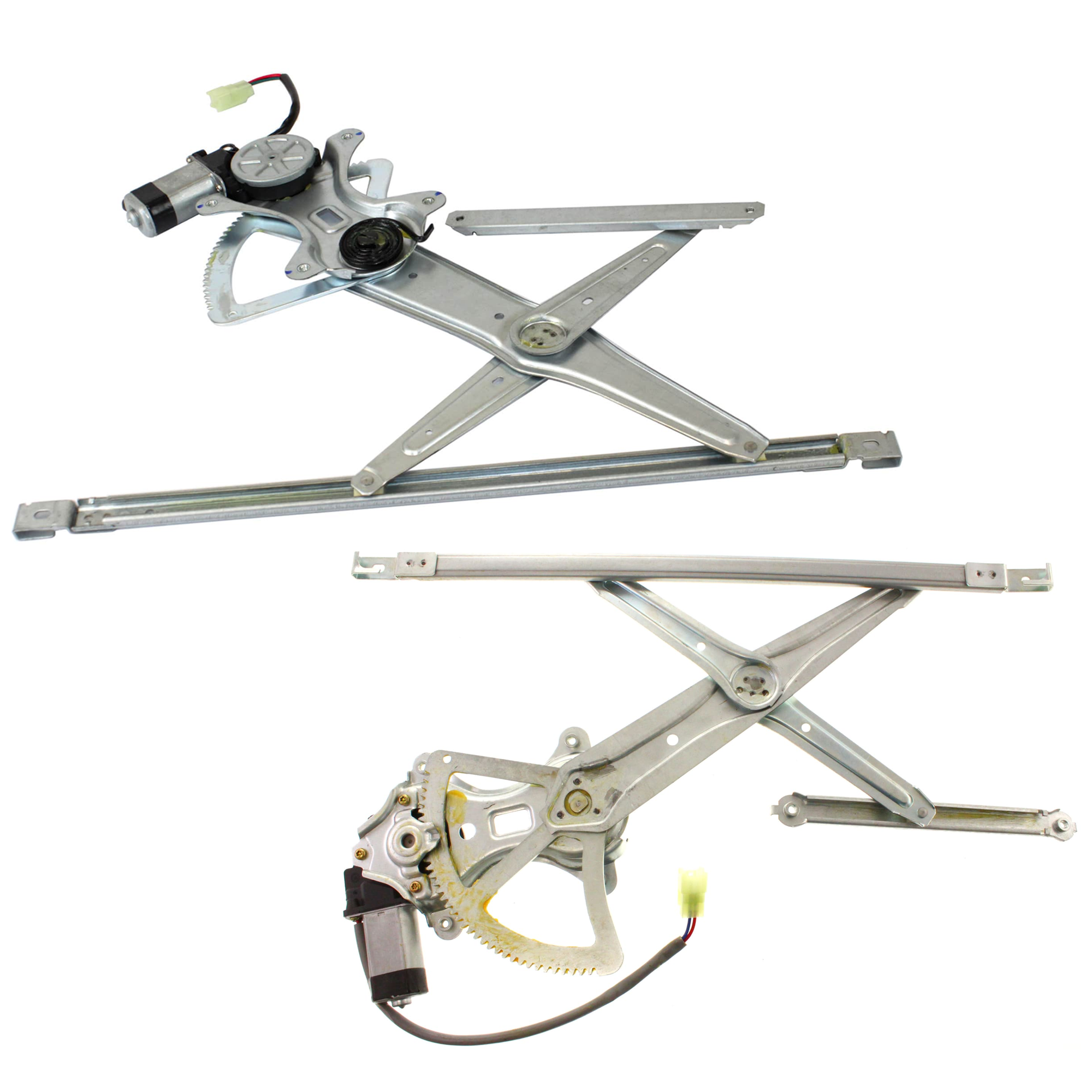 AM CAMRY 02-06 FRONT WINDOW REGULATOR RH AND LH Power w Motor USA Built SKU SET JT462935 Partslink TO1350142 TO1351142 OEM 69801AA030 PFM 69802AA030 PFM