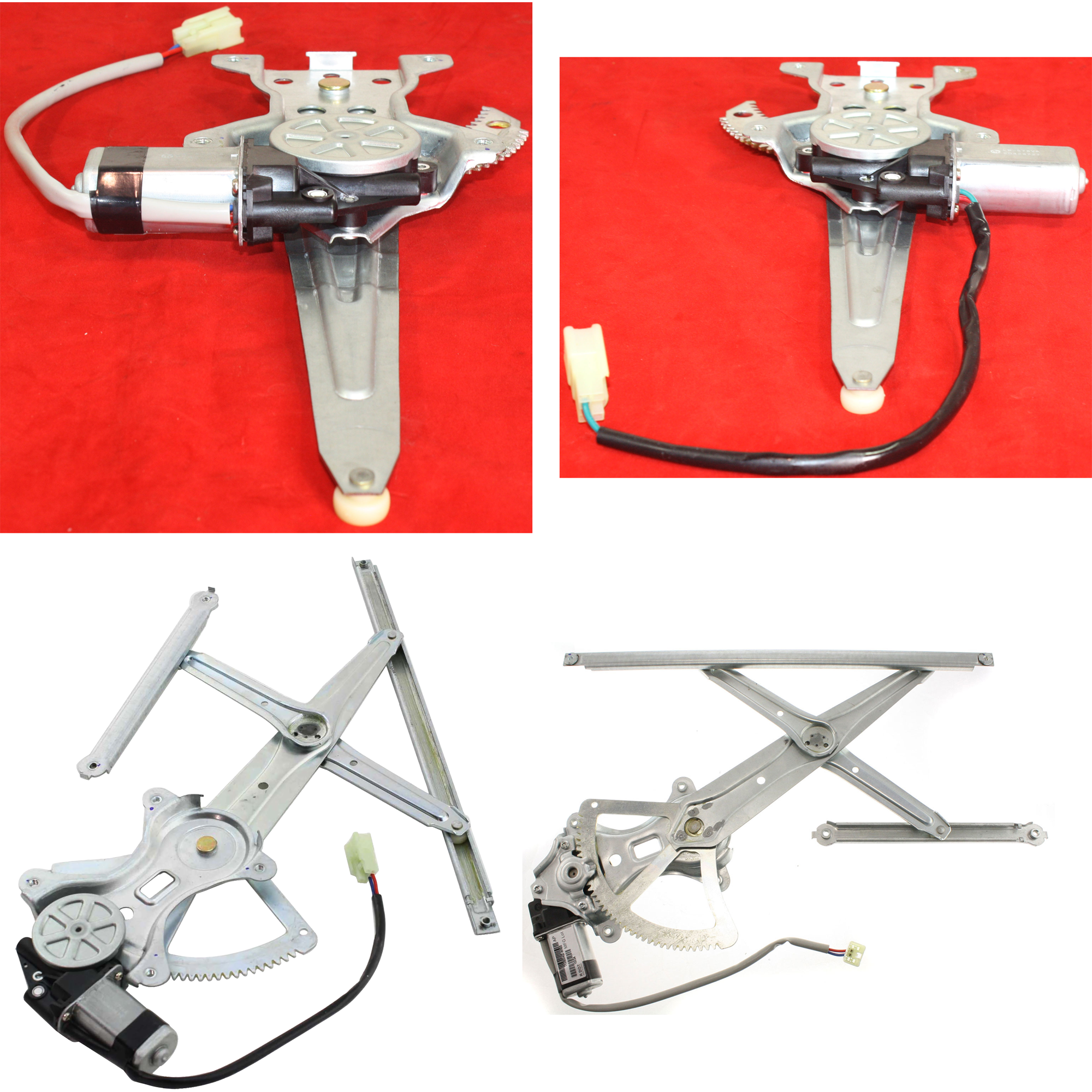 AM COROLLA 03-08 FRONT AND REAR WINDOW REGULATOR RH AND LH Power w Motor USA Built SKU SET JT462939-4 Partslink TO1350139 TO1351139 TO1550108 TO1551108 OEM 6981002170-6982002170-69830021