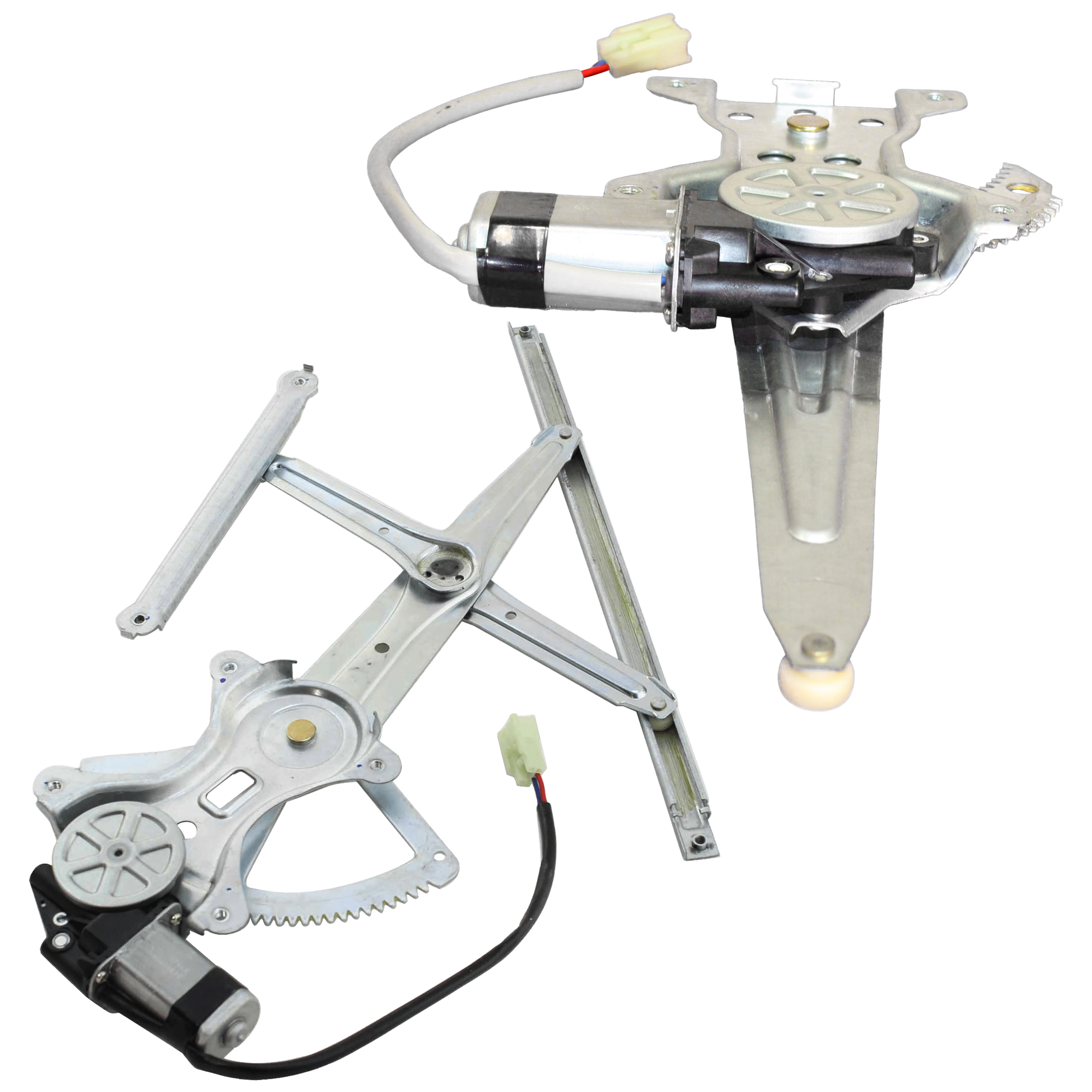 AM COROLLA 03-08 FRONT AND REAR WINDOW REGULATOR LH Power w Motor SKU SET JT462940-2L Partslink TO1350139 TO1550108 OEM 6982002170-6984002140