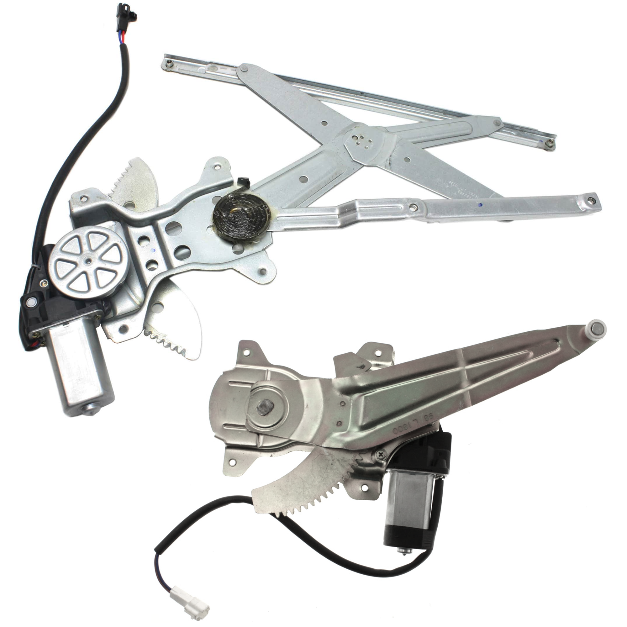 AM COROLLA 98-02 FRONT AND REAR WINDOW REGULATOR LH Power w Motor SKU SET JT462968 Partslink TO1350127 TO1550107 OEM 6980202040-6980402030 PFM