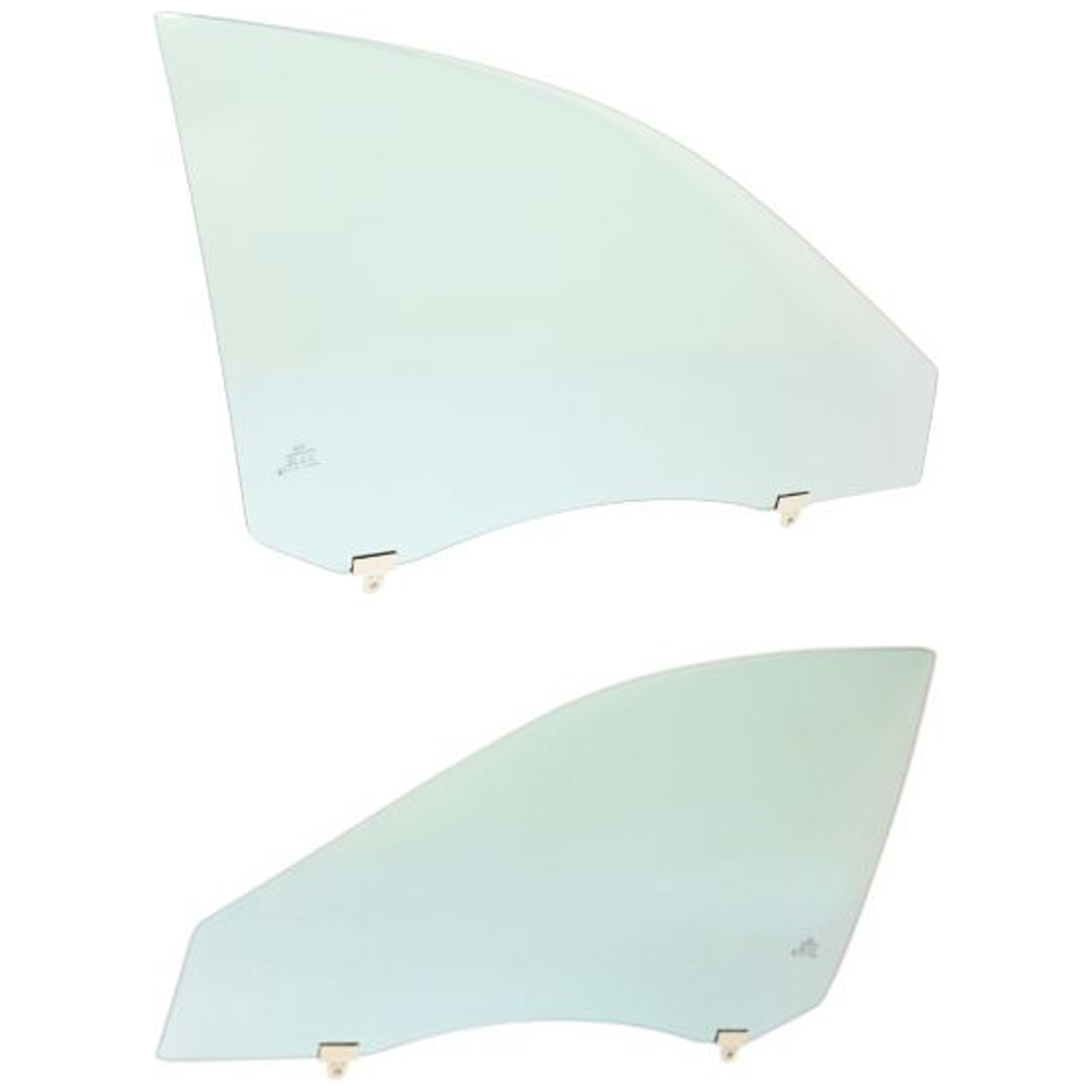 AM TOYOTA CAMRY 02-06 FRONT DOOR GLASS RH and LH Green Tint US Built 4 Door with Clip SKU SET JT480101 OEM 68101AA030 FD21405GTYN 68102AA