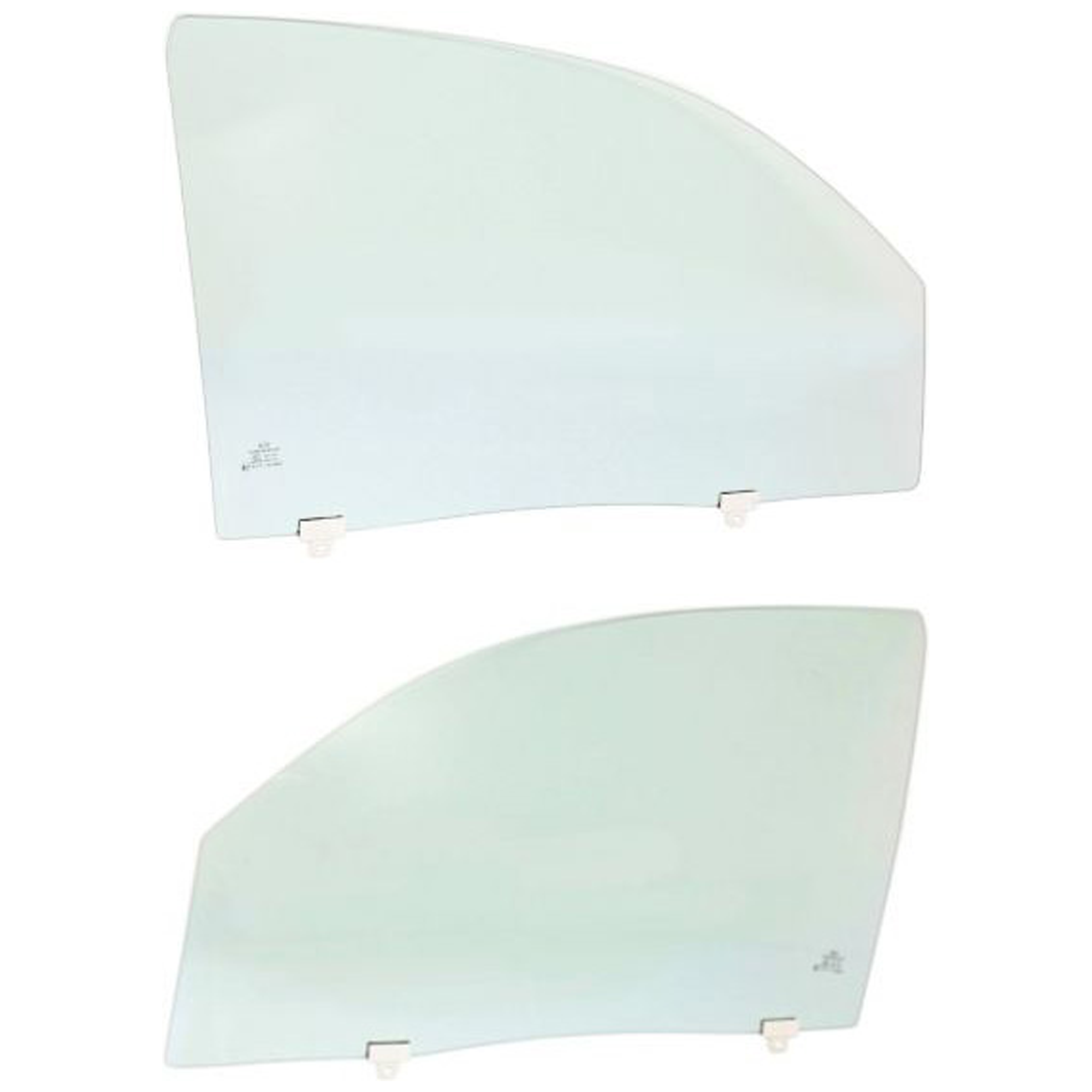 AM TACOMA 05-15 FRONT DOOR GLASS RH and LH Green Tint Extended Crew Cab with Clip SKU SET JT480123 OEM 6810104102 FD22401GTYN 6810204