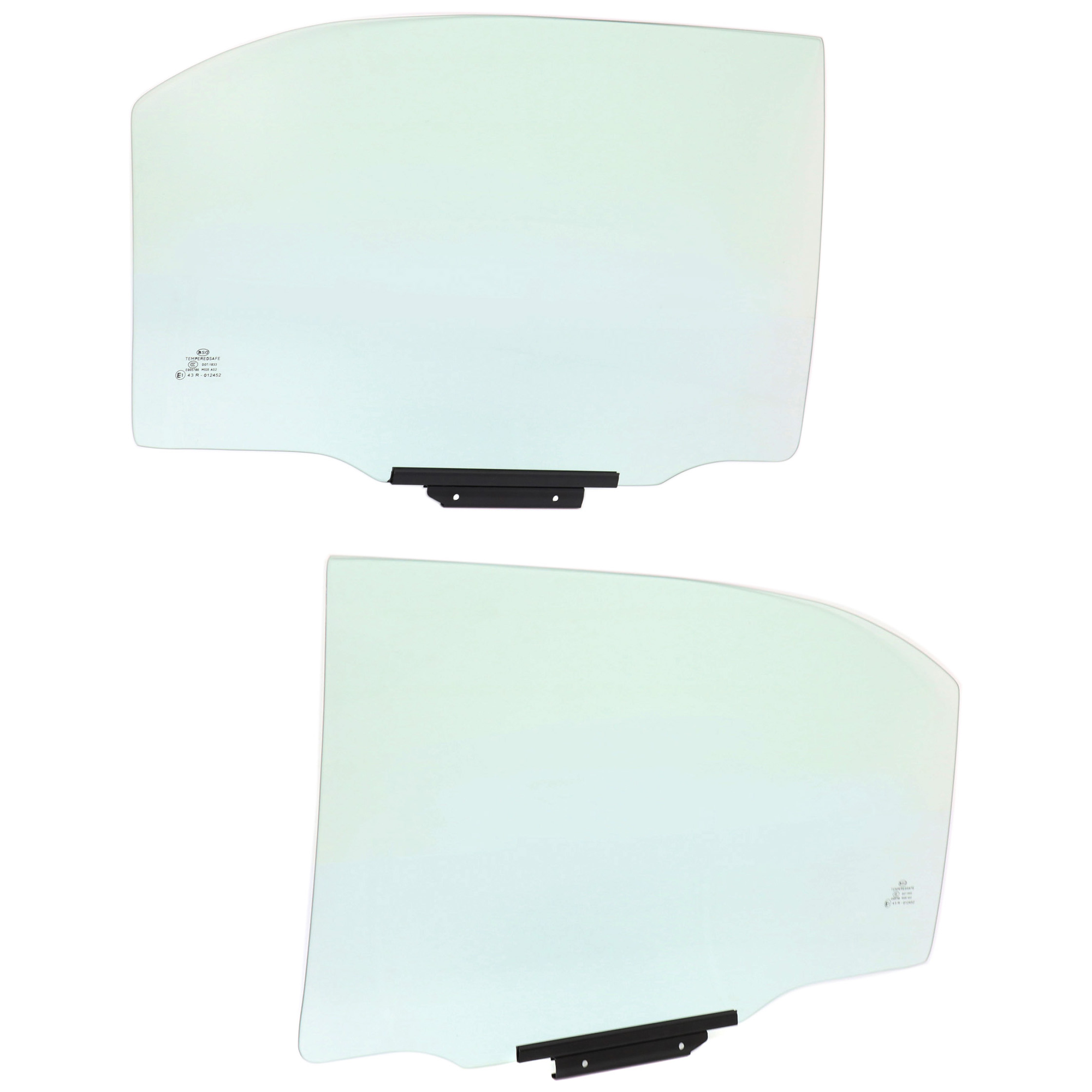 AM COROLLA 03-04 REAR DOOR GLASS RH and LH Green Tint 4 Door SKU SET JT481307 OEM 6811312720 FD21607GTYN FD22349