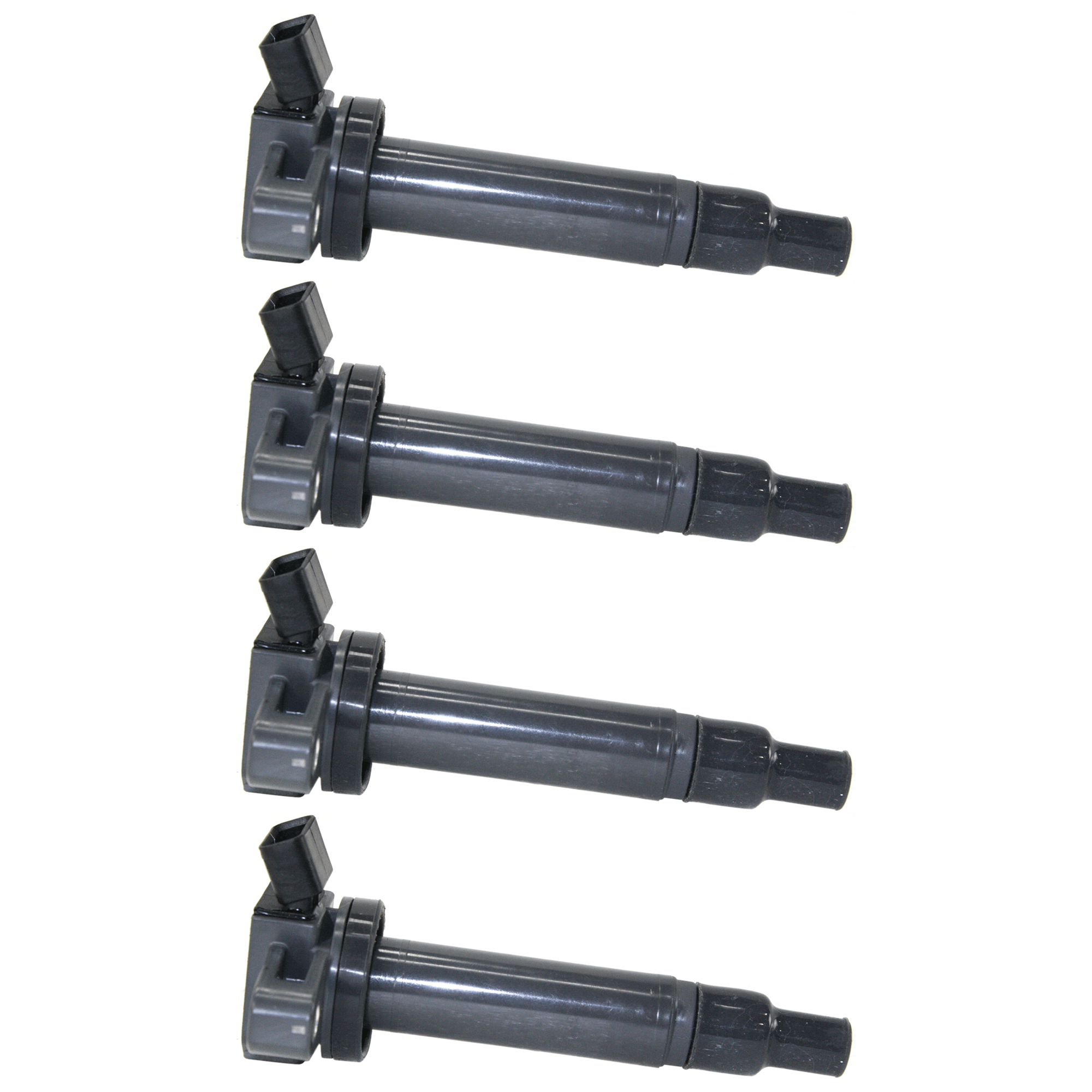 AM LAND CRUISER 98-07 SC430-02-10 IGNITION COIL 12 Volts 4 Blade Terminals w Spark Plug Boot Set of 4 SKU SET JT504604-4 OEM 5051-8221-48991-50109-82213-23